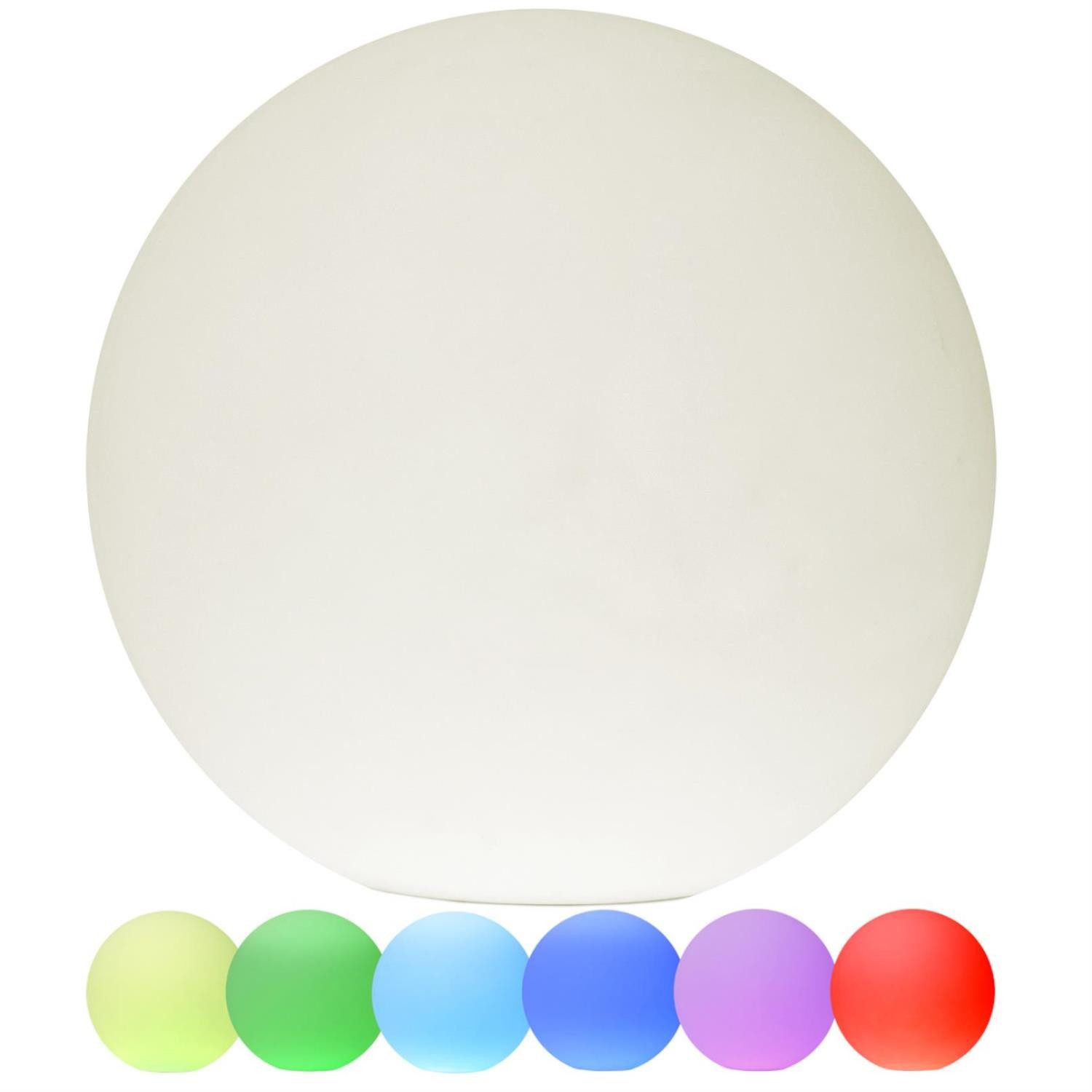 STAR TRADING LED Kugelleuchte LED Gartenkugel Kugelleuchte 50cm RGB Farbwechsel weiß Fernb.Aufladbar, LED Classic, RGB (rot, grün, blau)
