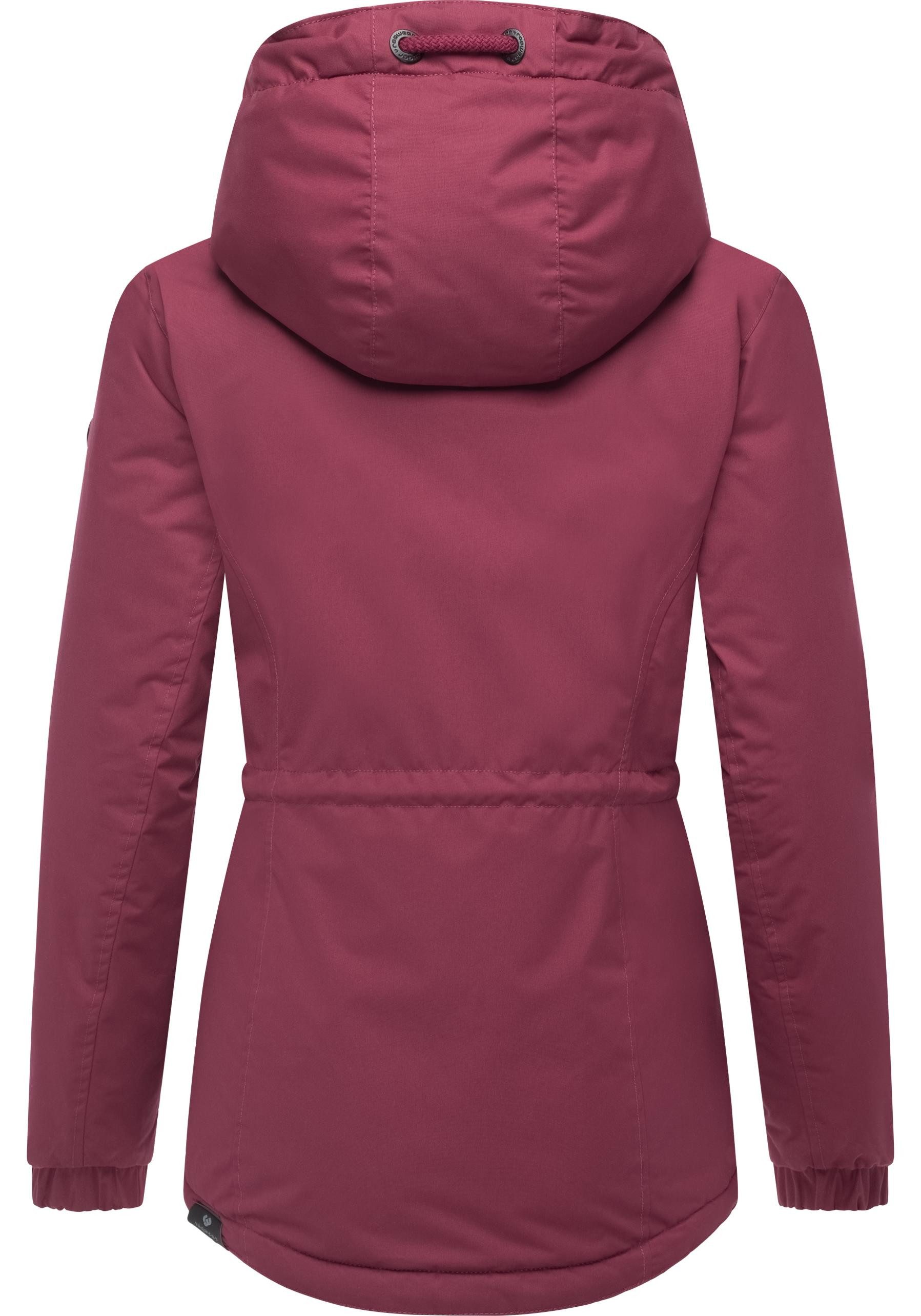 Ragwear Winterjacke Dankka Warm Wasserdichte weiche Damen Jacke für den Winter