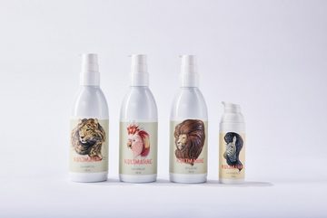Kultmähne Haarpflege-Set mit 4 Produkten + Broschüre, Set, 4-tlg., Shampoo + Haarkur + Haarbalsam + Leave-in Serum, Geschenkset