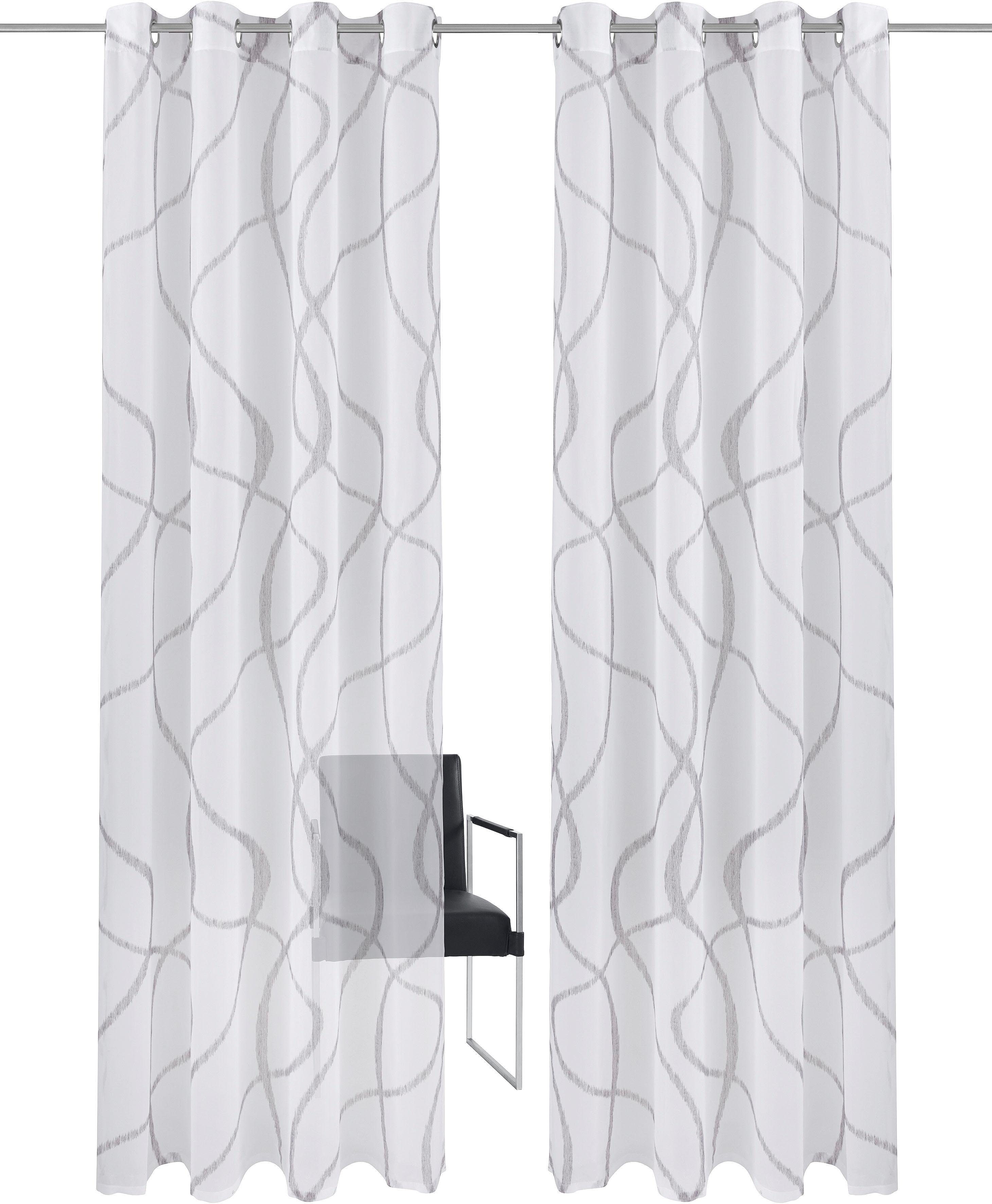 my home Gardine Bene (1 St), Ösen, transparent, Polyester, Transparent, gem günstig online kaufen