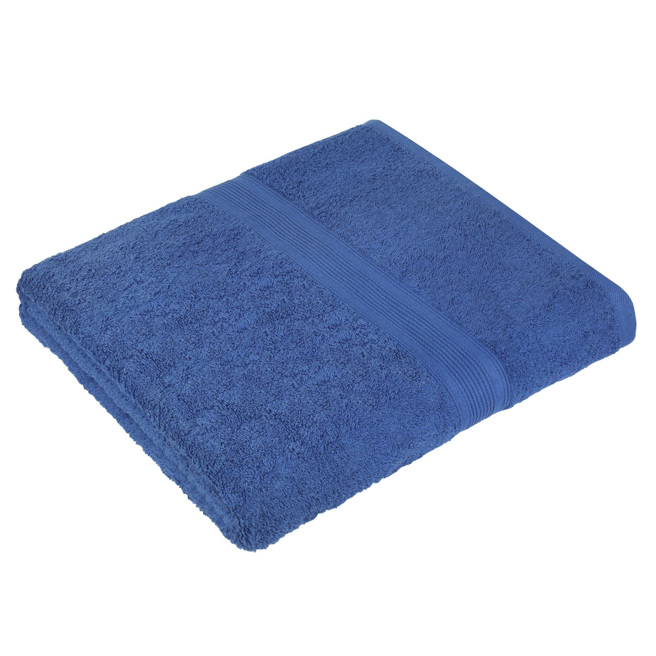 mit Royal 100% blau Frottier Handtücher 50 (8-St), Handtücher (8er-Set), x Aufhänger, 500gsm Handtuch 8X Baumwolle NatureMark 100cm,