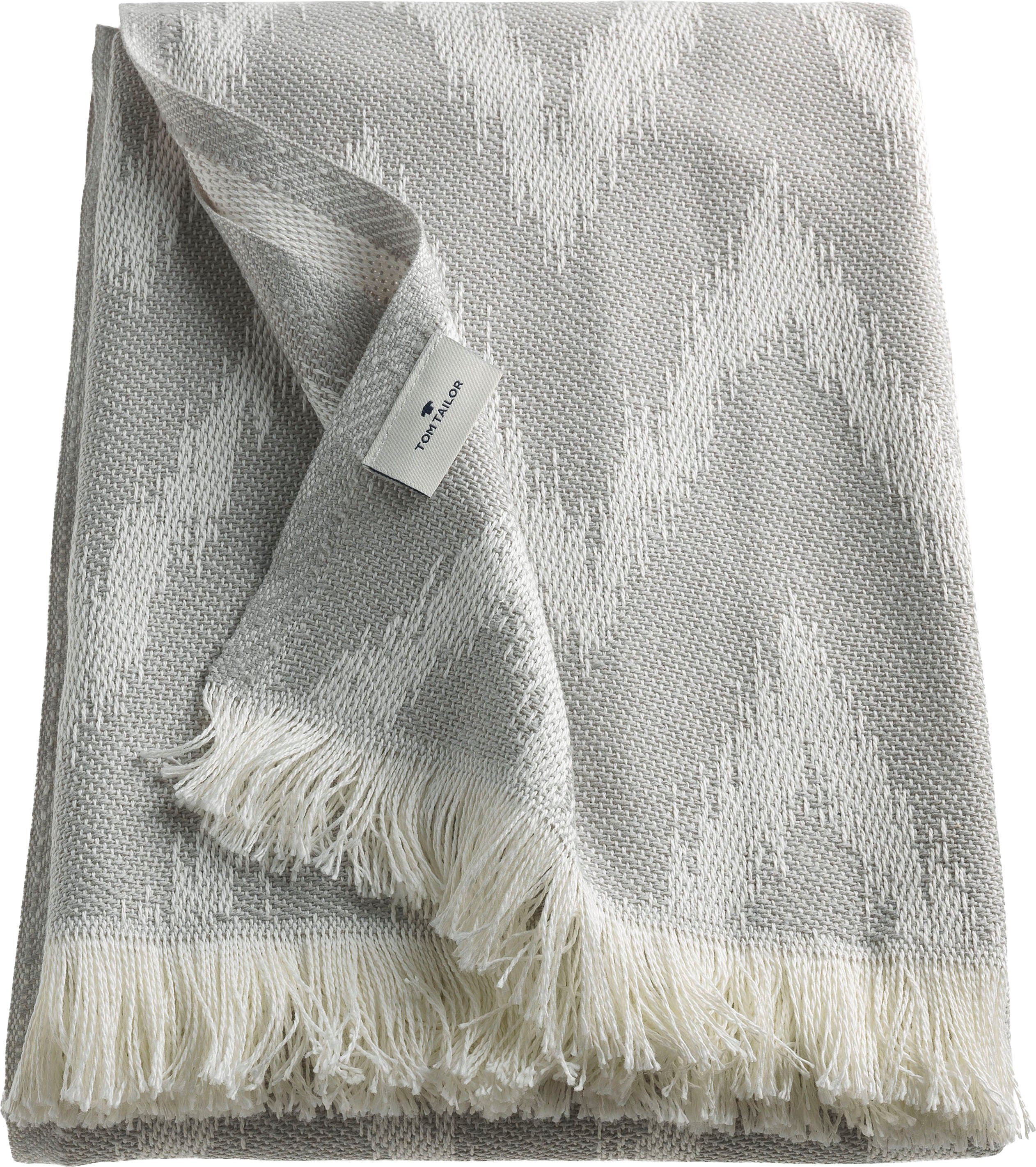 Wohndecke Zig Zag, mit Fransen. Reduzierter Preis € 44,99. Unverbindliche Preisempfehlung € 59,99