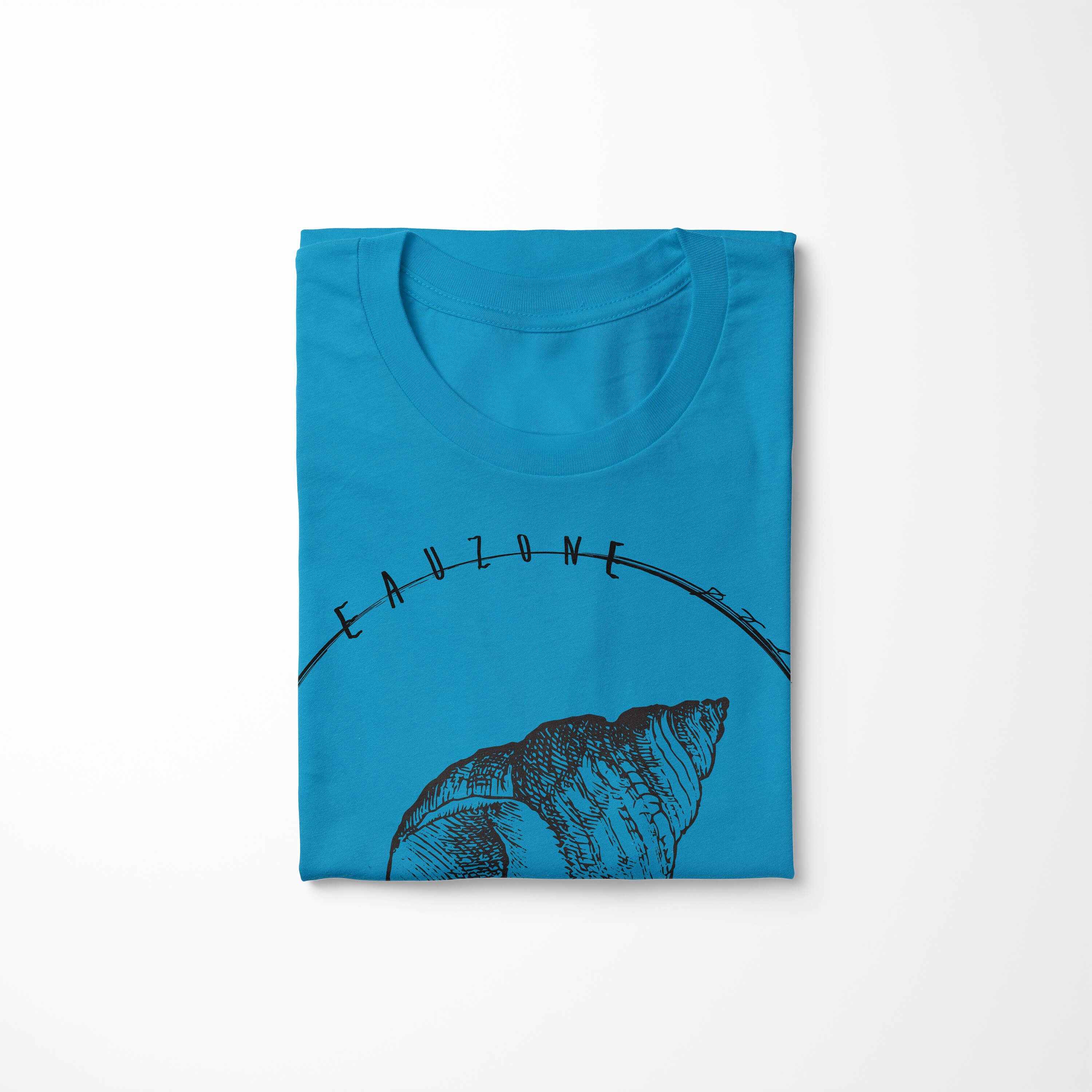 / Serie: Sea 025 Atoll Tiefsee Fische sportlicher Schnitt T-Shirt Sinus und T-Shirt Sea - Creatures, Art Struktur feine