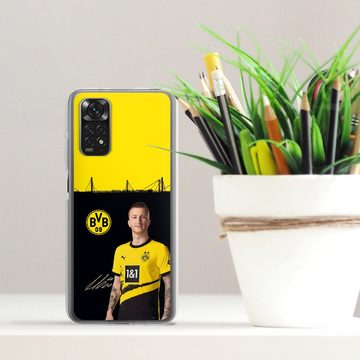 DeinDesign Handyhülle Borussia Dortmund Marco Reus BVB Marco Reus 23/24, Xiaomi Redmi Note 11 Silikon Hülle Bumper Case Handy Schutzhülle