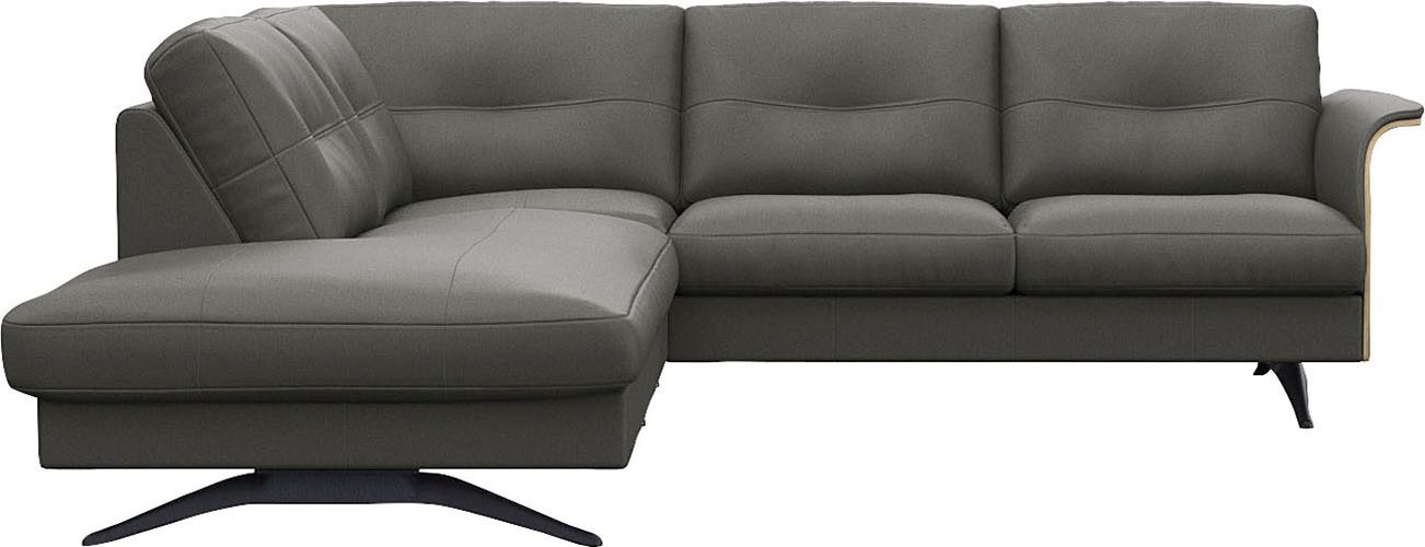 FLEXLUX Ecksofa Glow, super bequem durch hochwertigem Sitzaufbau mit Federkern, L-Form, Modernes skandinavisches Design