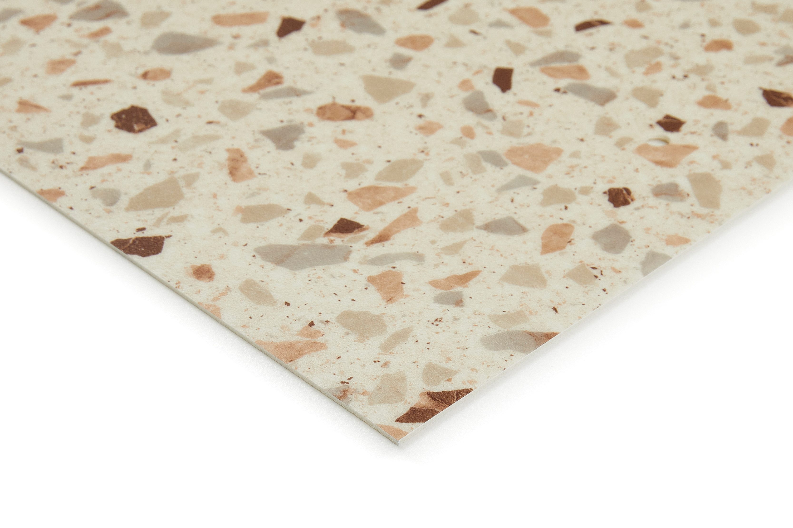 misento Vinylboden Turbo in Terrazzo-Optik, für Feuchtraum- und Privatbereiche, PVC Bodenbelag Meterware 200/400 cm breit, Stärke 2,5 mm – Bild 4 von 5