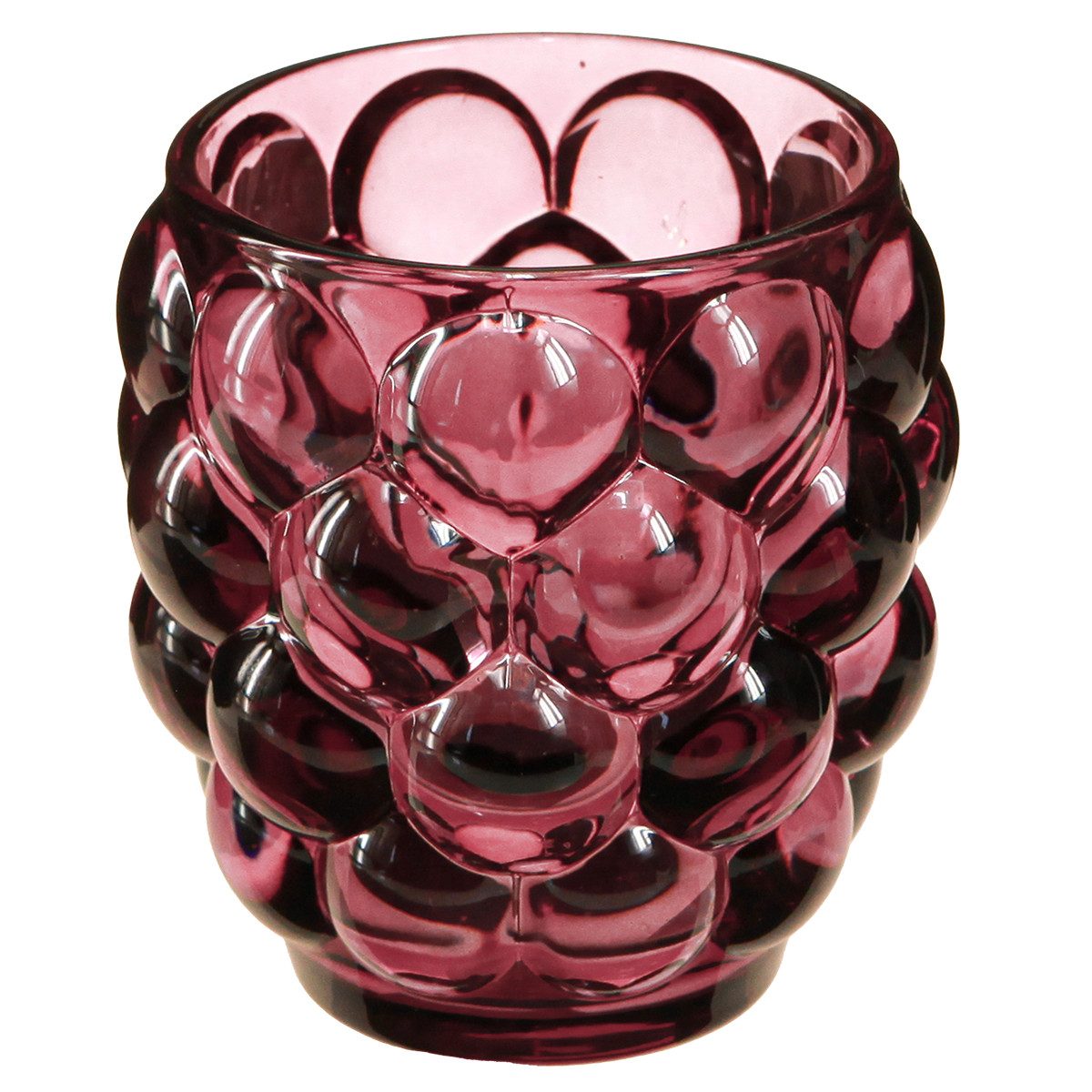 Viana Tischvase Windlicht Berry Glas Deko Teelichthalter Ø9cm H9,5cm Skandi günstig online kaufen
