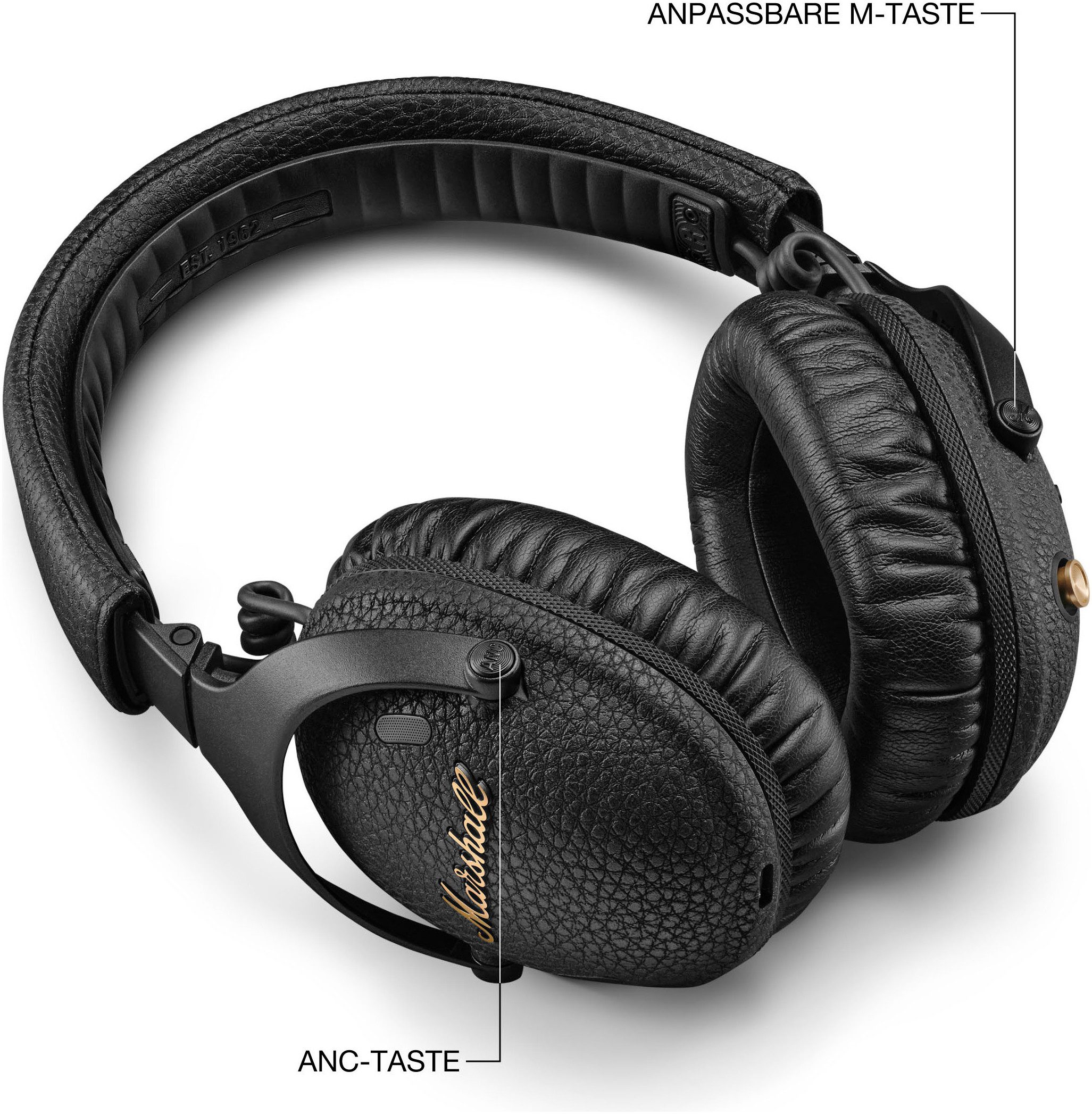 Marshall Monitor III A.N.C Bluetooth-Kopfhörer (Active Noise Cancelling (ANC), Bluetooth) – Bild 4 von 5
