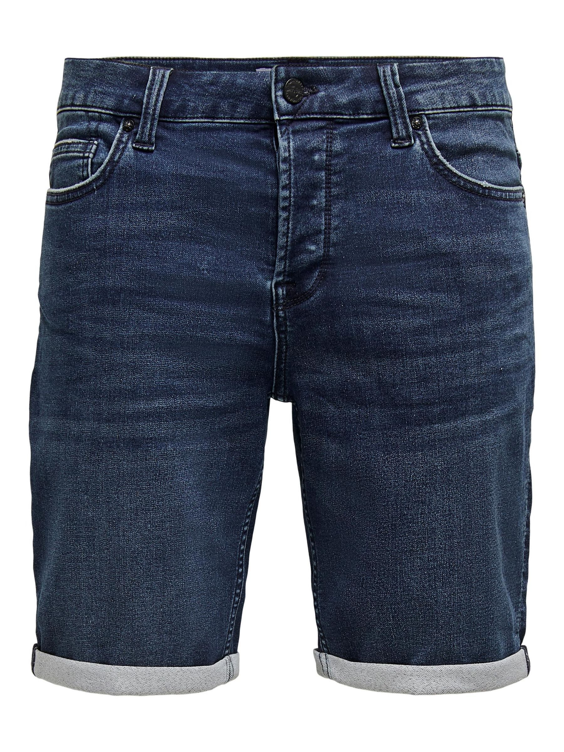 ONLY & SONS Jeansshorts Denim Capri Jeans 3/4 Pants ONSPLY für Herren ONSPLY REG D BLUE JOG PK 8582 DNM NOOS