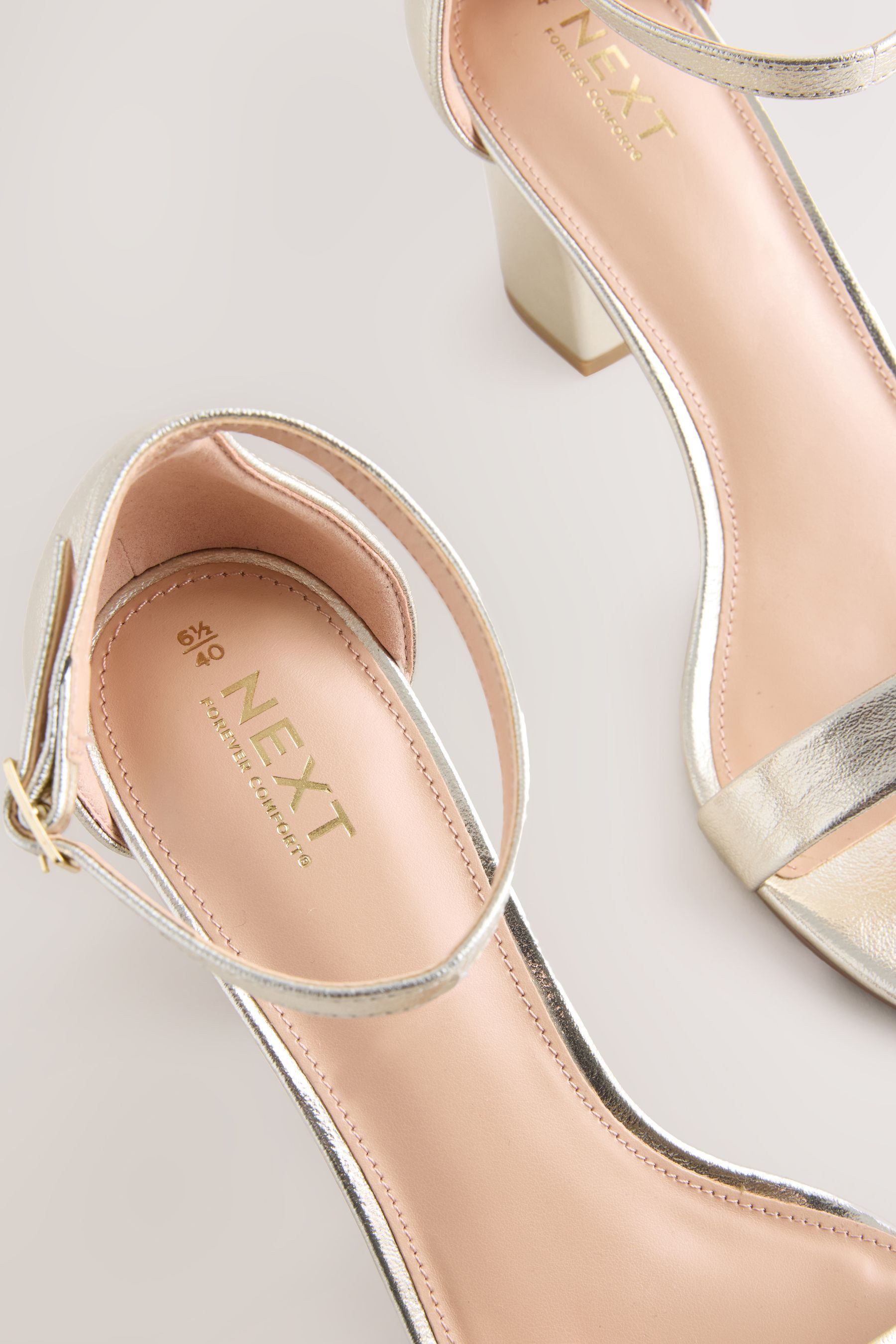 Next Forever Comfort® Sandalette mit Blockabsatz High-Heel-Sandalette (1-tlg)