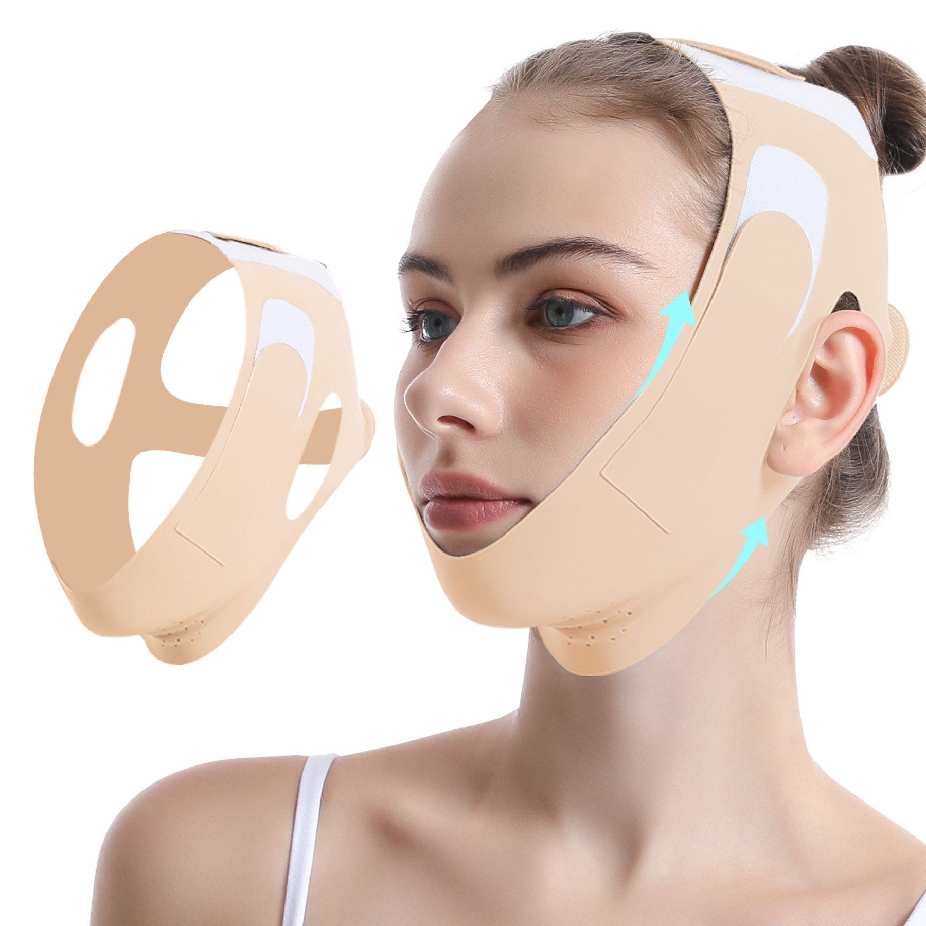 Zaewry Gesichtsmaske Wiederverwendbare V-Linienmaske,Upgrade Ice-Cool Lifting