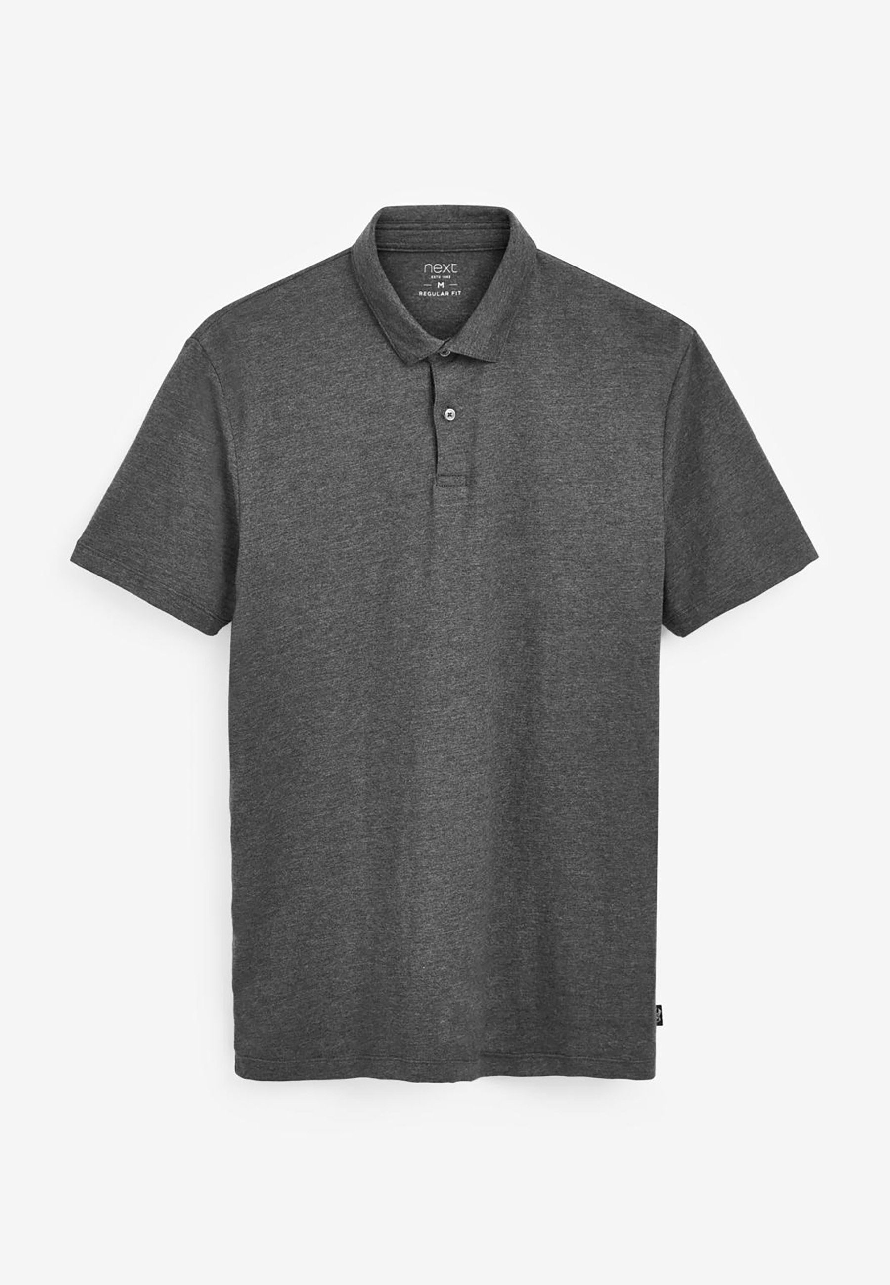Next Poloshirt Poloshirt (1-tlg) Grey Charcoal