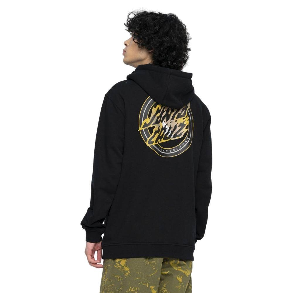 Santa Cruz Sweatjacke Ziphoodie Santa Cruz Holo Flamed Dot geteilte Kängurutasche