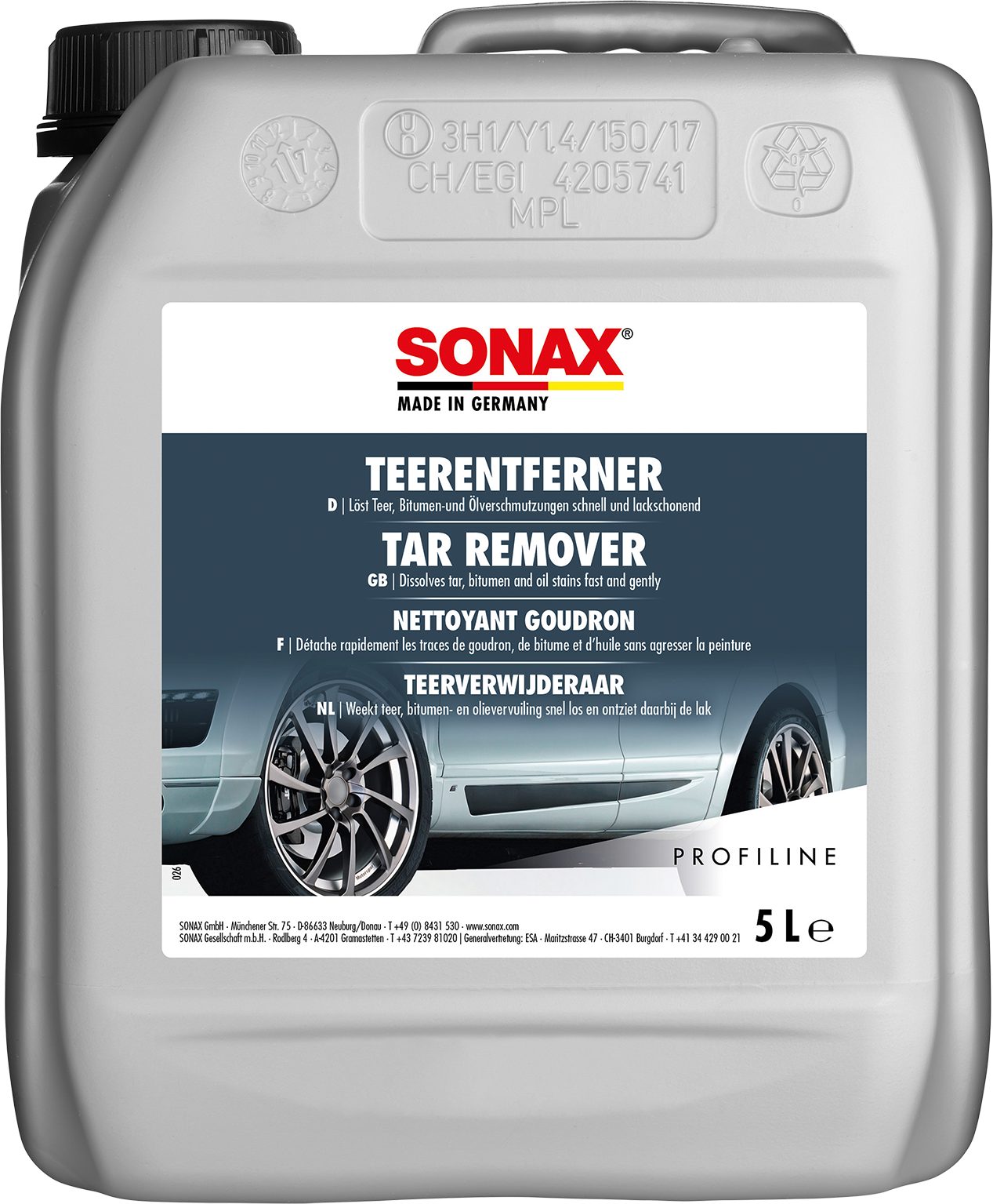 SONAX TeerEntferner 5 L Auto-Reinigungsmittel
