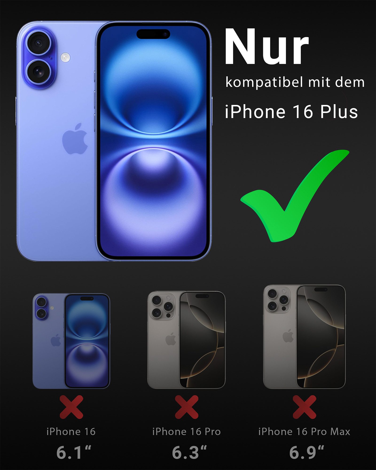 GreenHec Handyhülle iPhone 16 15 14 13 Pro Max Plus Case MagSafe Schutzhülle Durchsichtig 6.1 Zoll, Hülle Transparent Clear Magnet Cover Kameraschutz Bumper Klar Dünn