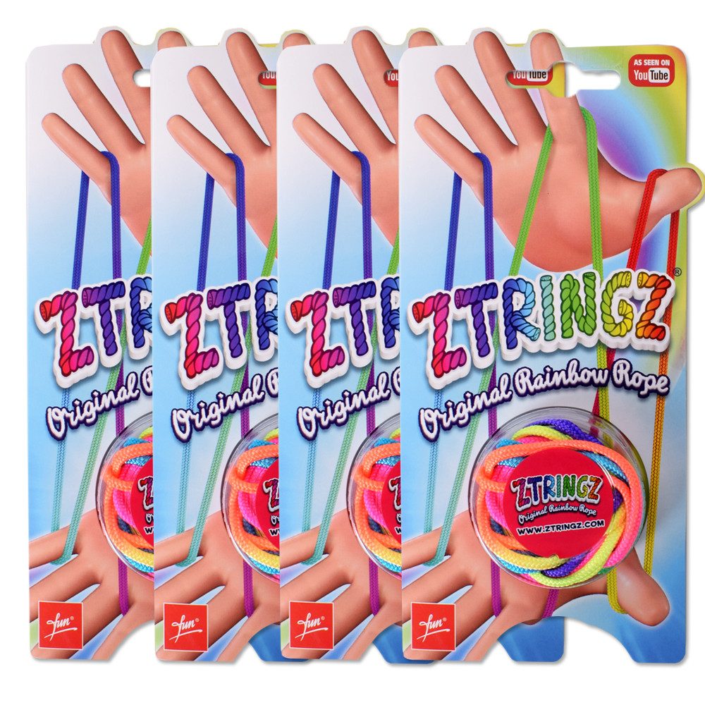 Lernspielzeug 4 Stück Ztringz Fingerspielzeug Schnurspiel Fadenspiel (4-St., Vielseitige Figuren), Motorik und Geschicklichkeit