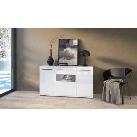 Places of Style Kommode Piano, Hochglanz UV lackiert, Soft-Close Funktion