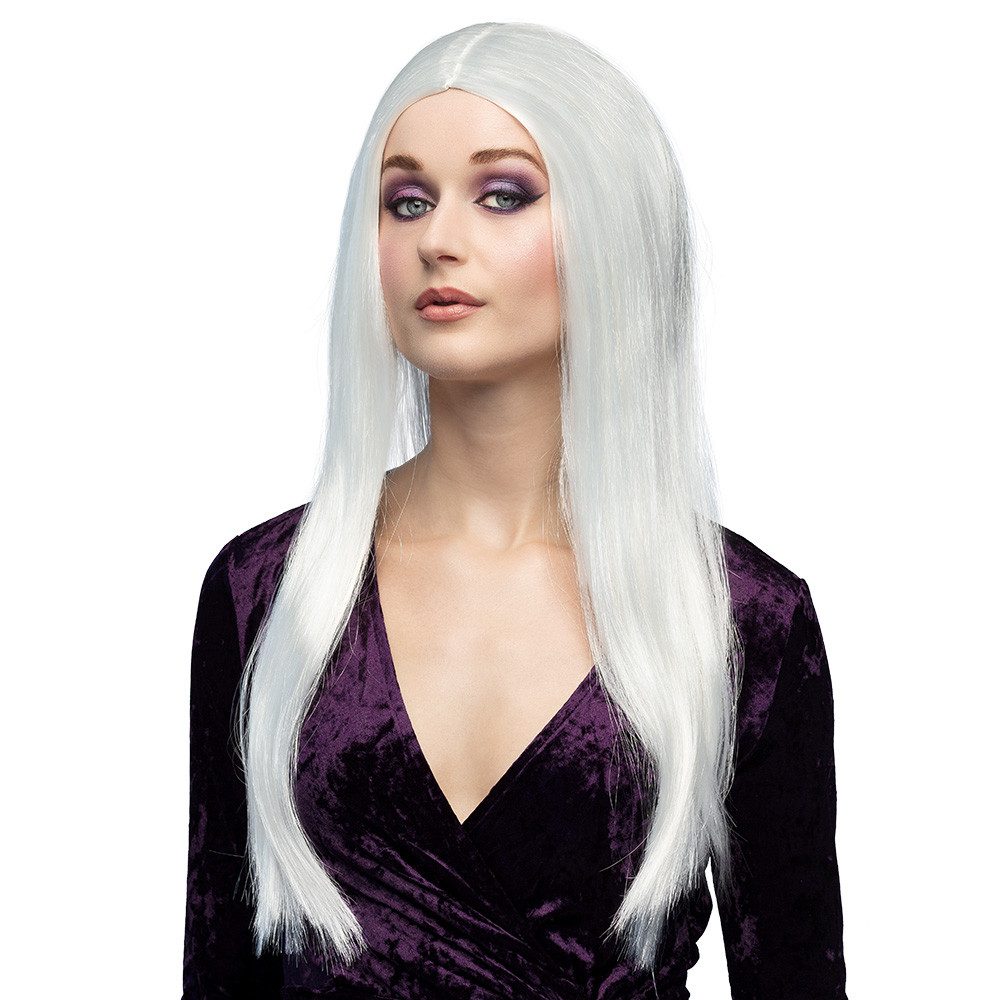Kostüm-Perücke Hexen Perücke 'Aurora' für Damen - 86098, WeiÃ