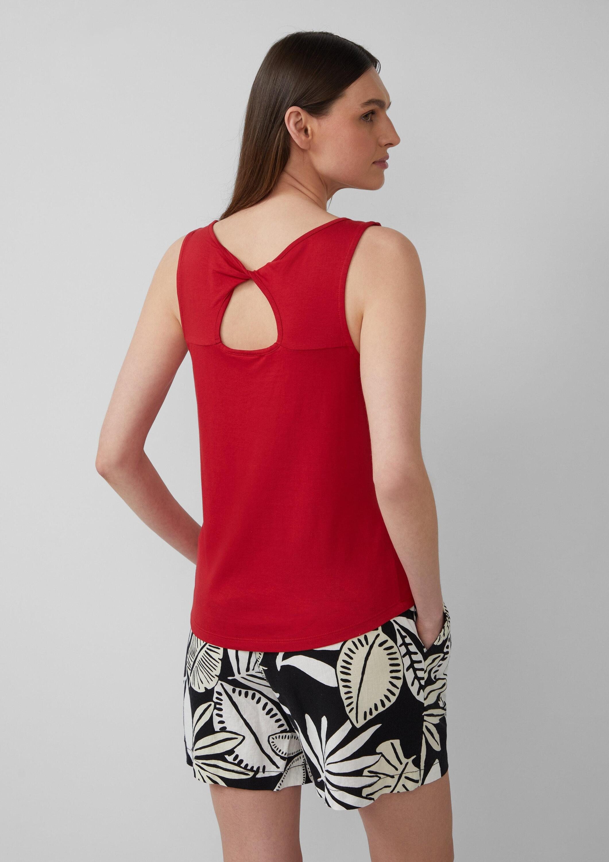 s.Oliver Muscleshirt T-Shirt Top mit dekorativem günstig online kaufen