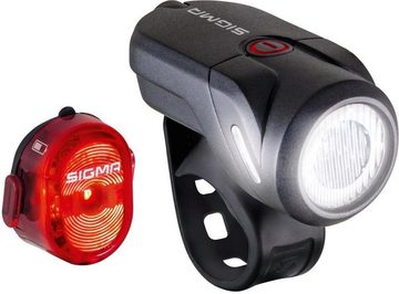 SIGMA SPORT Fahrradbeleuchtung AURA 35 USB / NUGGET II K-Set