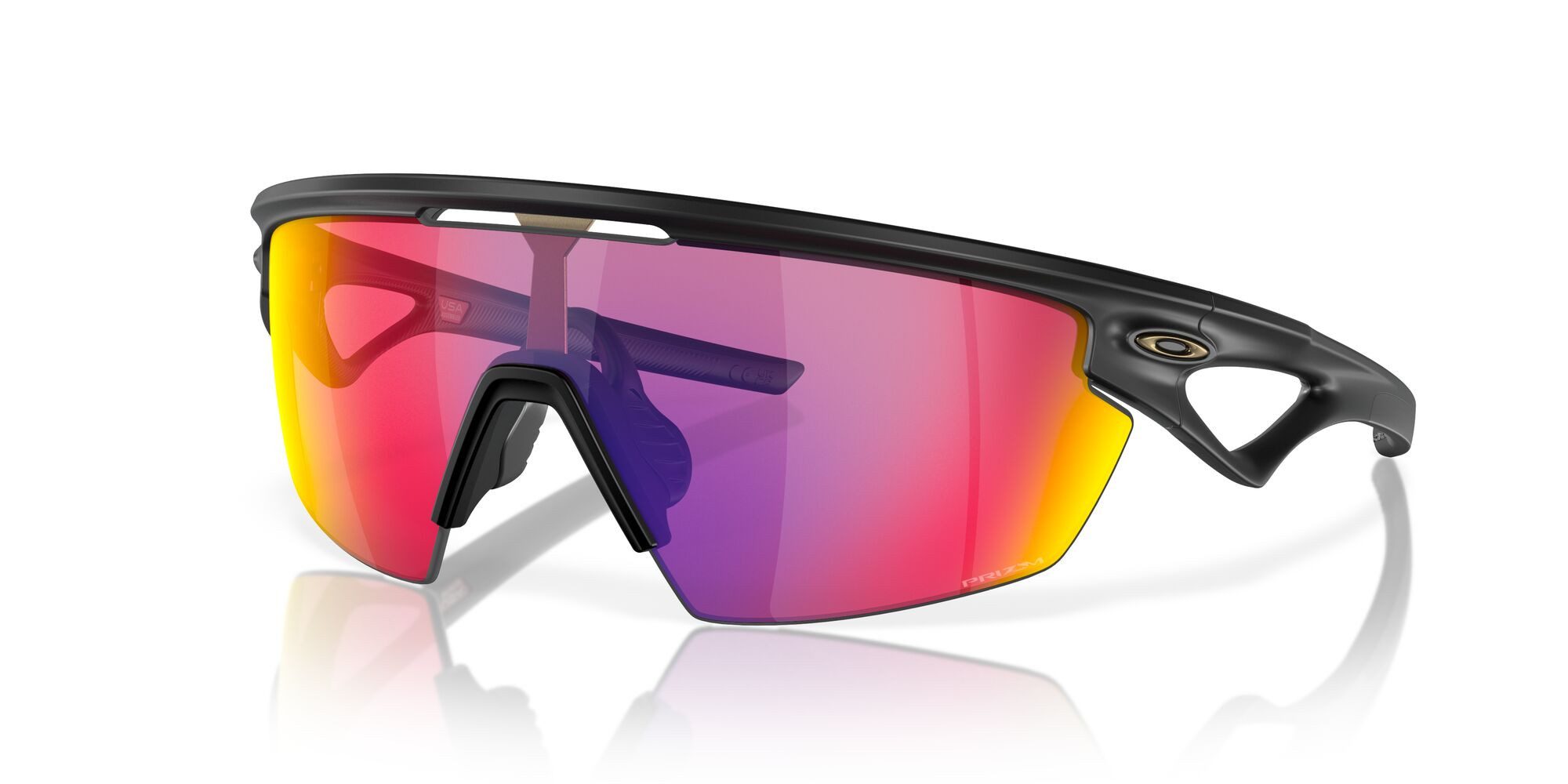 Oakley Sonnenbrille Sphaera (Glasfarbe: Prizm road) schwarz matt - 1 Brille mit