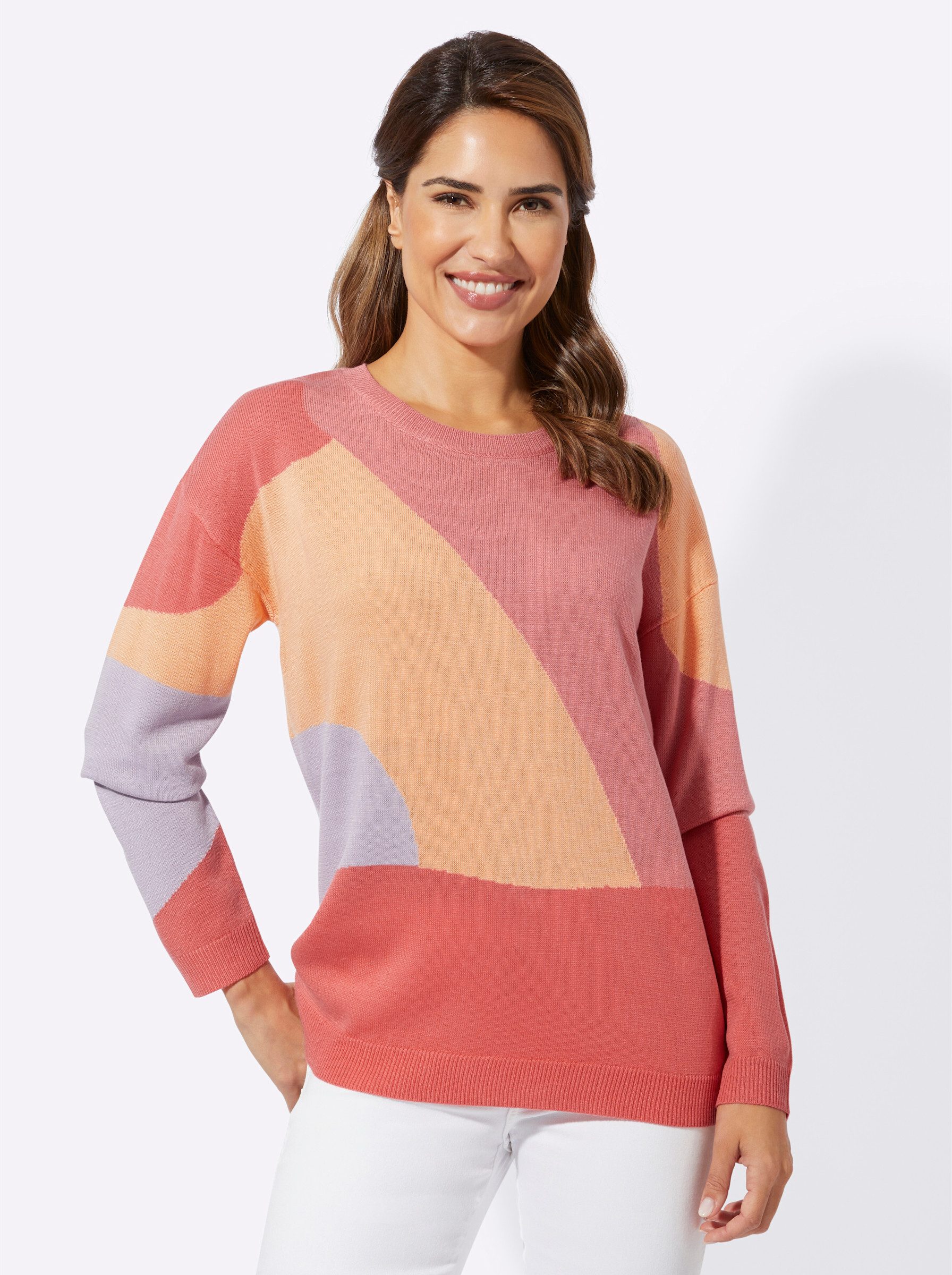 Strickpullover Rundhalspullover