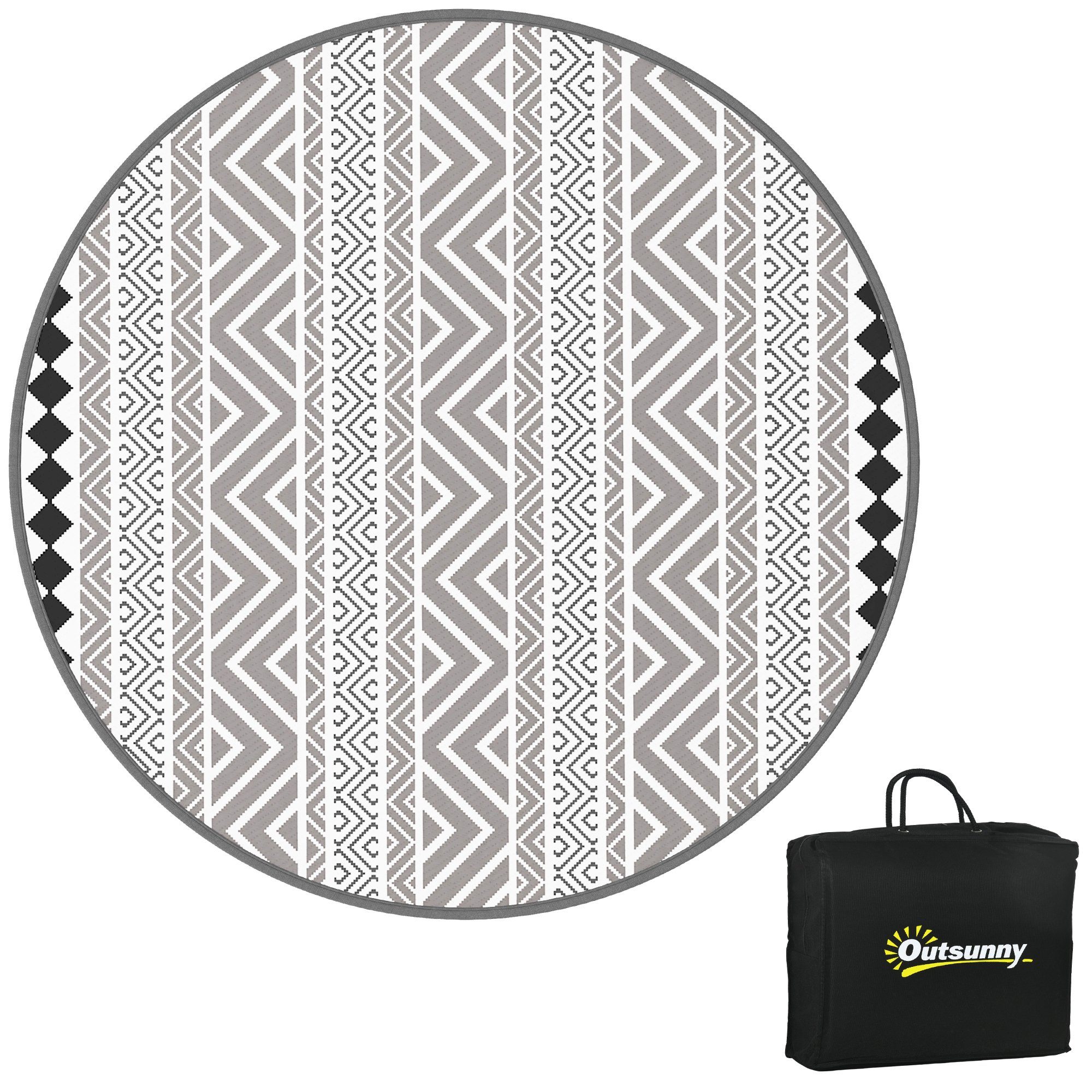 Outsunny Outdoorteppich Wendeteppich mit Tragetasche, wasserdichte günstig online kaufen