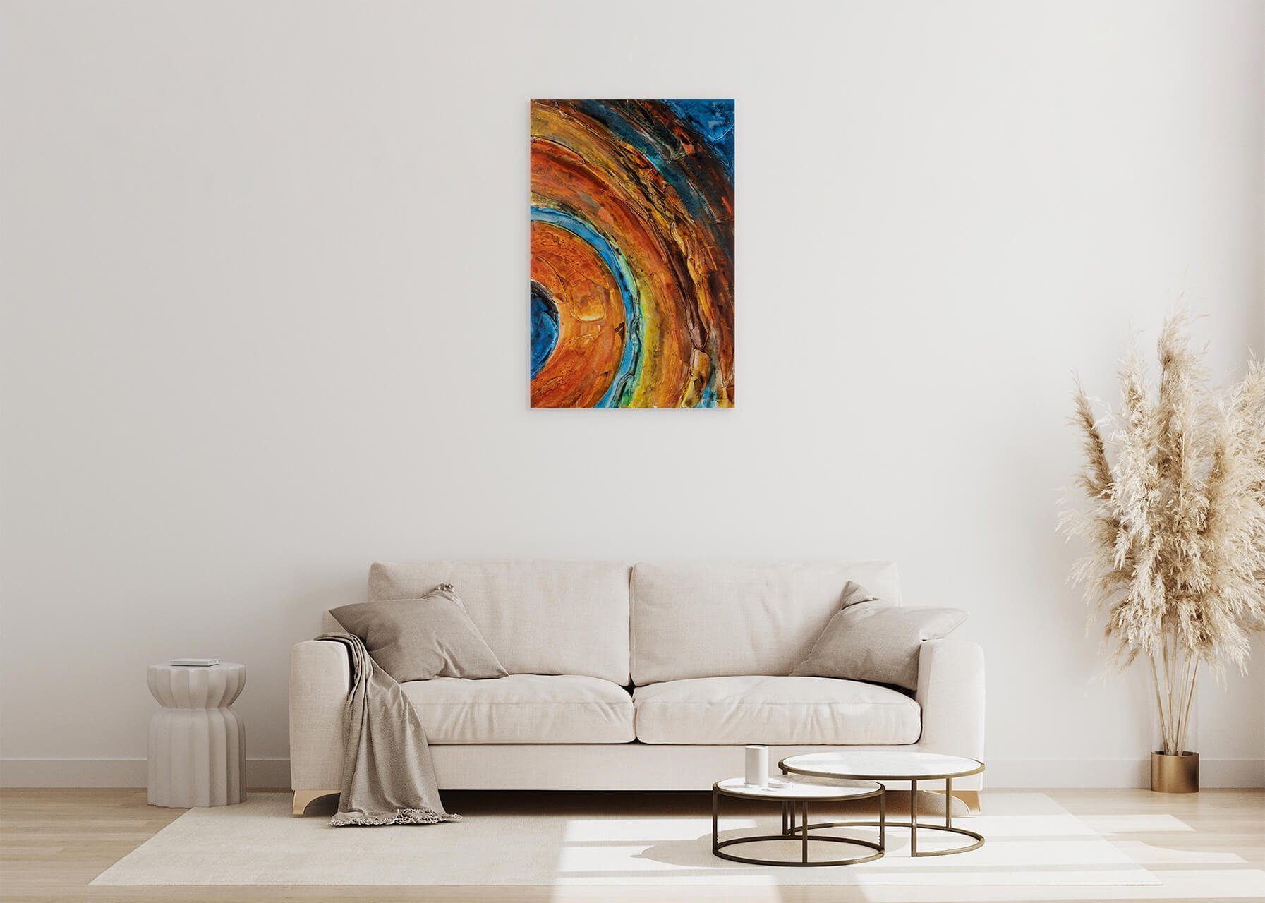 KUNSTLOFT zum Gemälde 60x90 HANDGEMALT Jupiter Leinwandbild Reise cm, Wandbild Wohnzimmer 100%