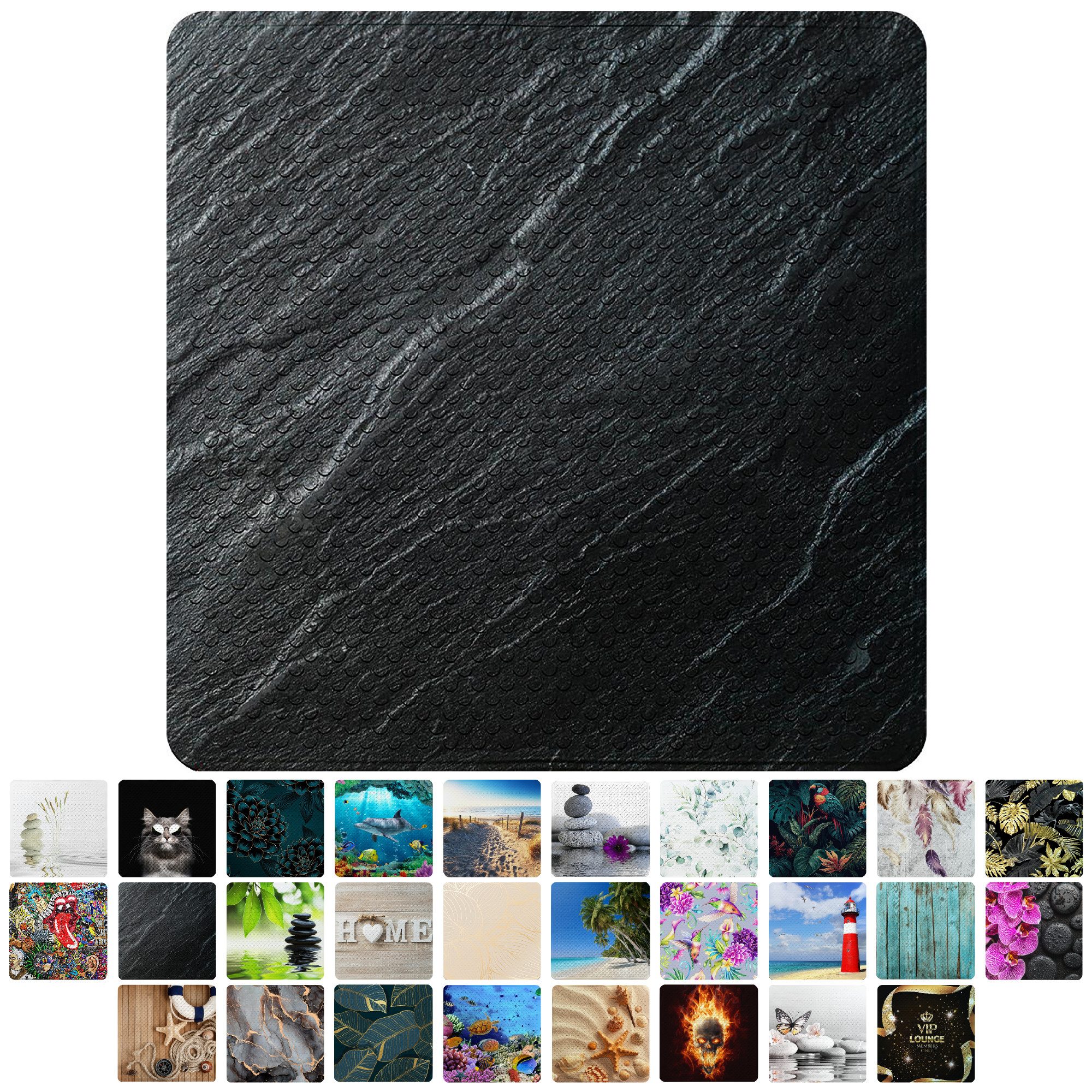 Sanilo Duschmatte mit Motiv, viele schöne Badematten zur Auswahl, rutschfeste & sichere Badematte, hochwertig, Kunststoff PVC, quadratisch, 230 extra starke Saugnäpfe, 53 x 53 cm, waschbar