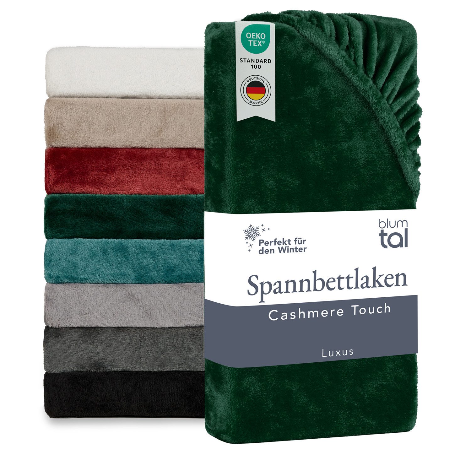 Blumtal Spannbettlaken Spannbettlaken Cashmere Touch - Oeko-TEX zert. Bettl günstig online kaufen