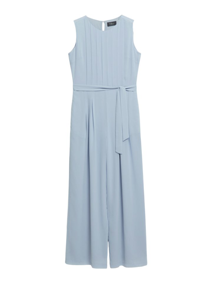 s.Oliver BLACK LABEL Overall blau,Business,Polyester,Unifarben,Rundhals,Ärmellos,Casual Fit