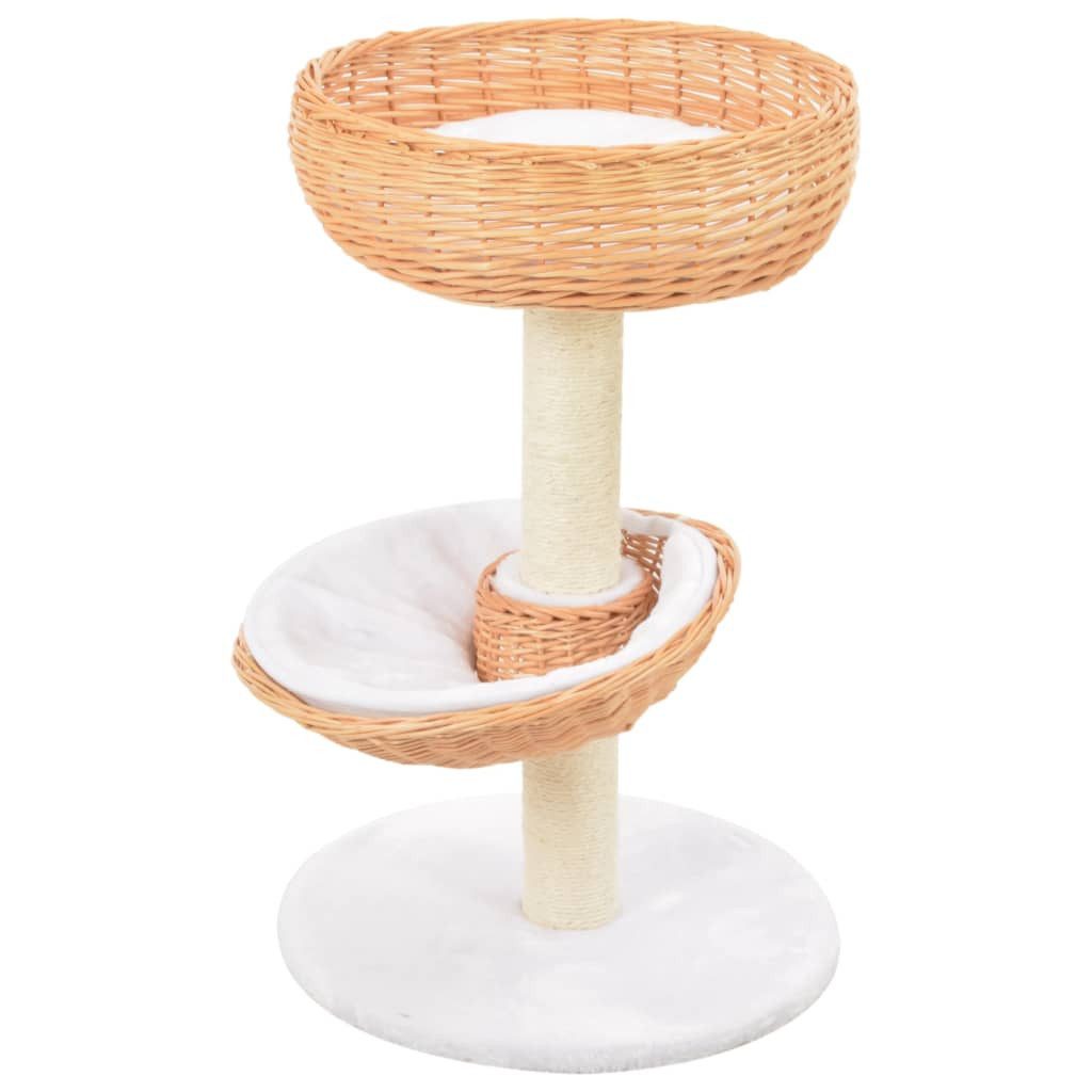 vidaXL Kratzbaum Katzen-Kratzbaum Sisal Natürliches Weidenholz