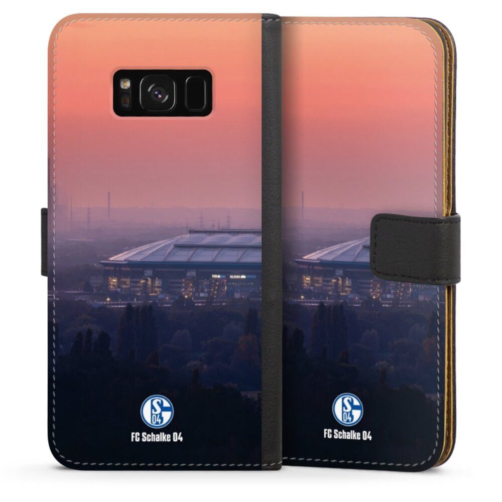 DeinDesign Handyhülle Stadion FC Schalke 04 Offizielles Lizenzprodukt Schalke 04 Stadion, Samsung Galaxy S8 Plus Hülle Flip Case Klapphülle Handytasche Leder