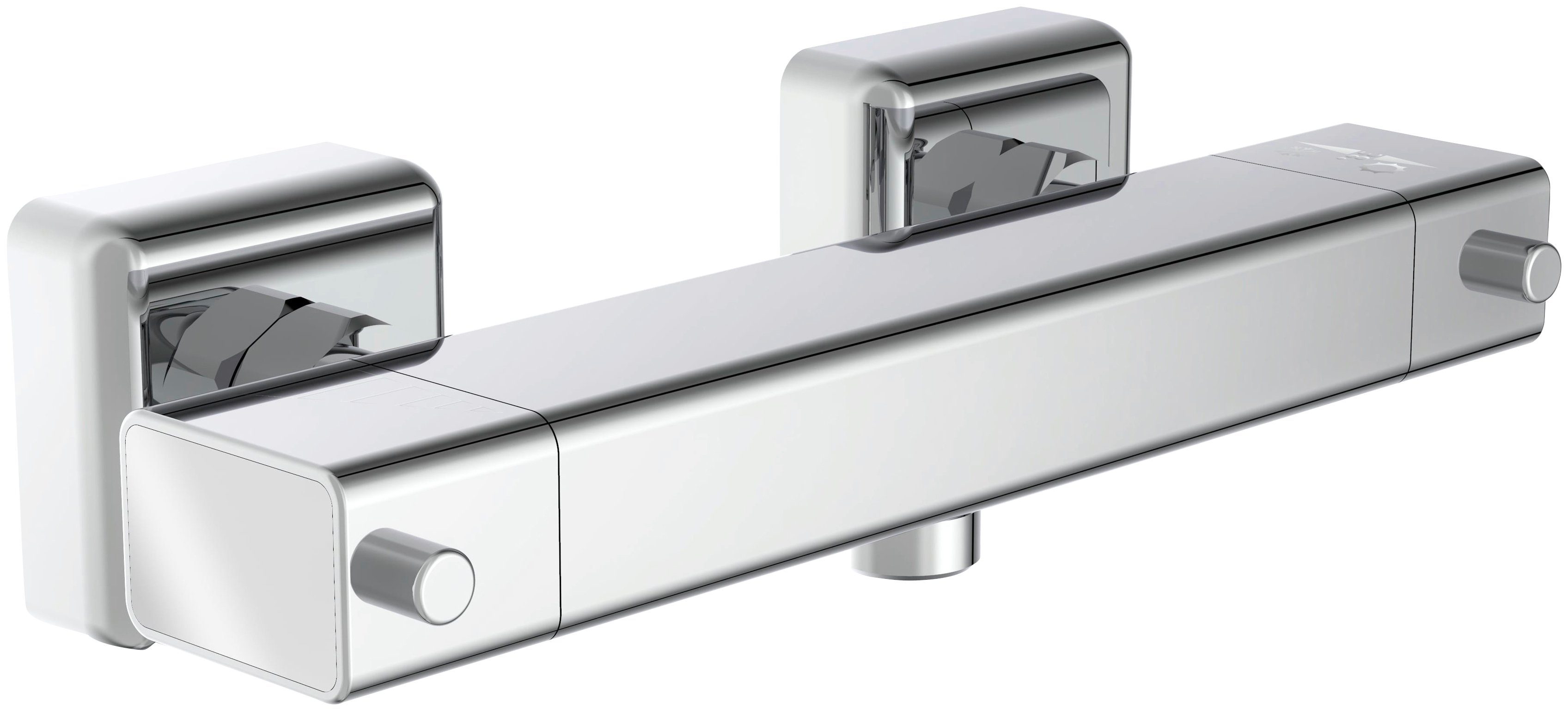 Dusche, Thermostat, in Duscharmatur Duschthermostat Signo Mischbatterie mit Schütte Chrom