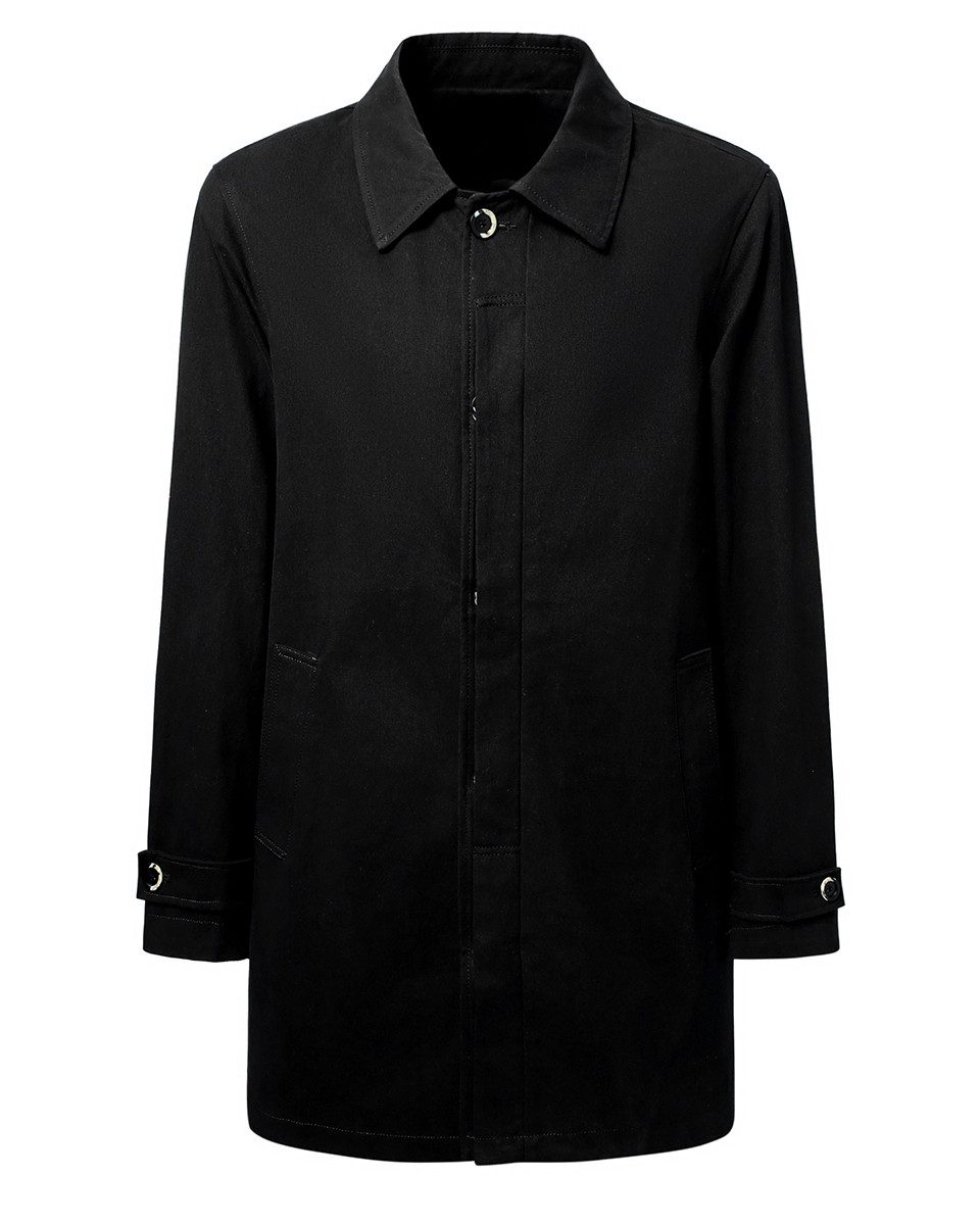 Allthemen Trenchcoat Herrenmantel Trenchcoat aus Baumwolle für Herbst Winter Business