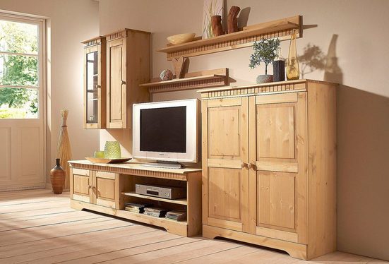 Home affaire Wohnwand, (Set, 4-tlg), Set aus: 2 Hängeschränken