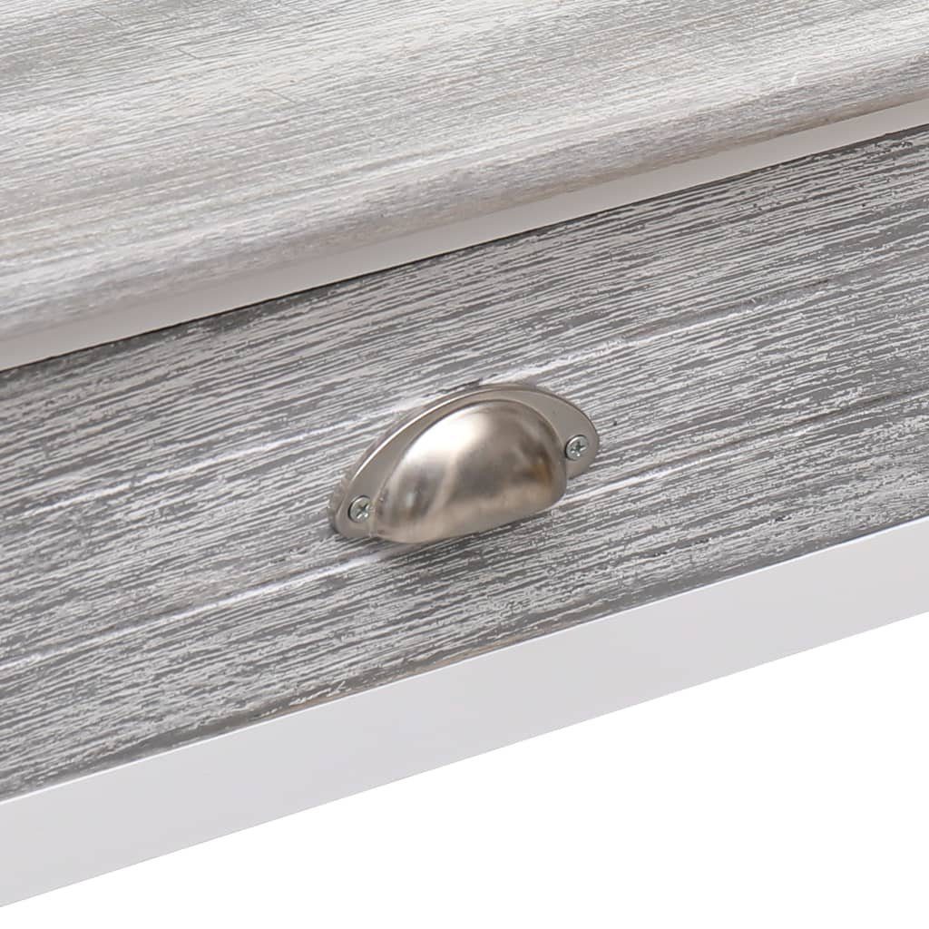 Grau Beistelltisch Holz cm Konsolentisch (1-St) 90×30×77 furnicato