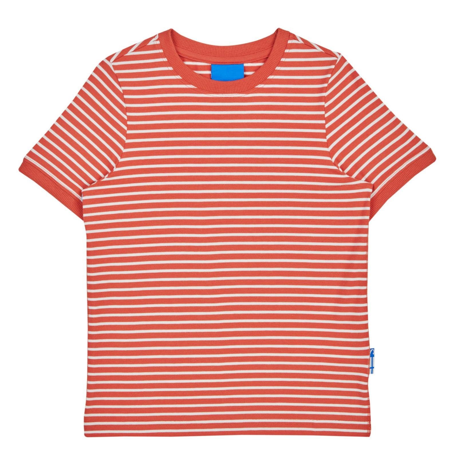 Bekleidung T-Shirts Finkid T-Shirt Finkid Renkaat Fox/Offwhite Kinder T-Shirt kurzarm (1-tlg)