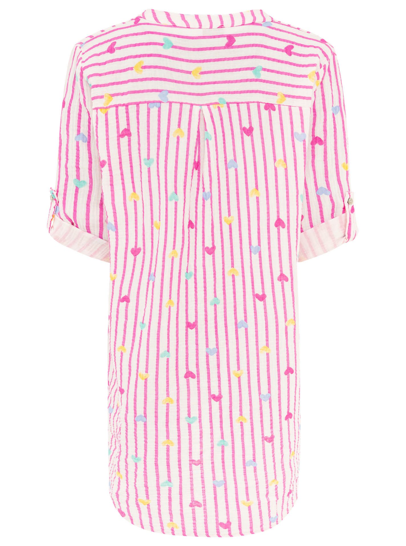 Zwillingsherz Tunikakleid Musselin Tunika/Kleid mit Herzen