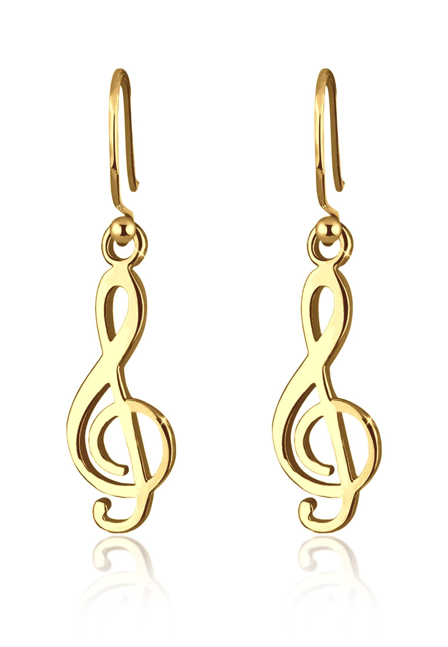 Elli Paar Ohrhänger Notenschlüssel Musik Melodie günstig online kaufen