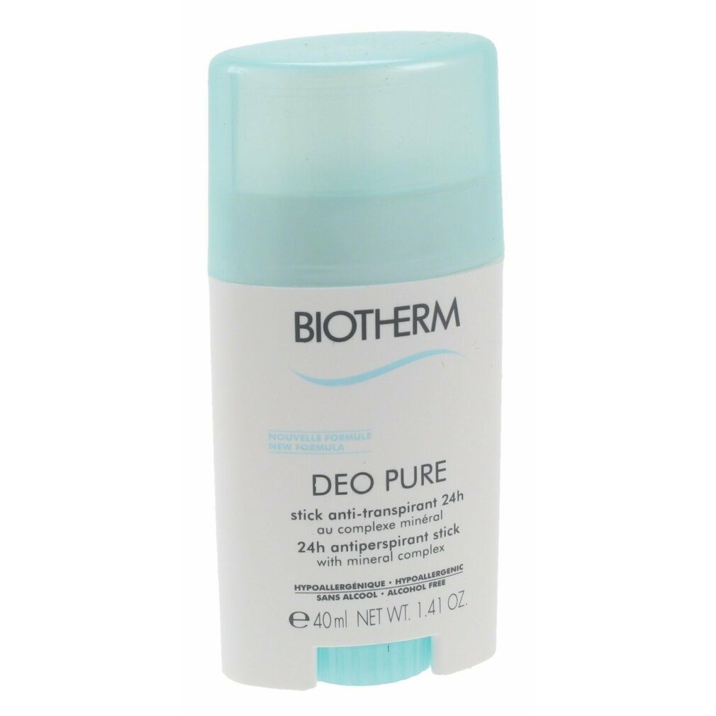 BIOTHERM Deo-Roller Deo Pure Antiperspirant Stick 48H
