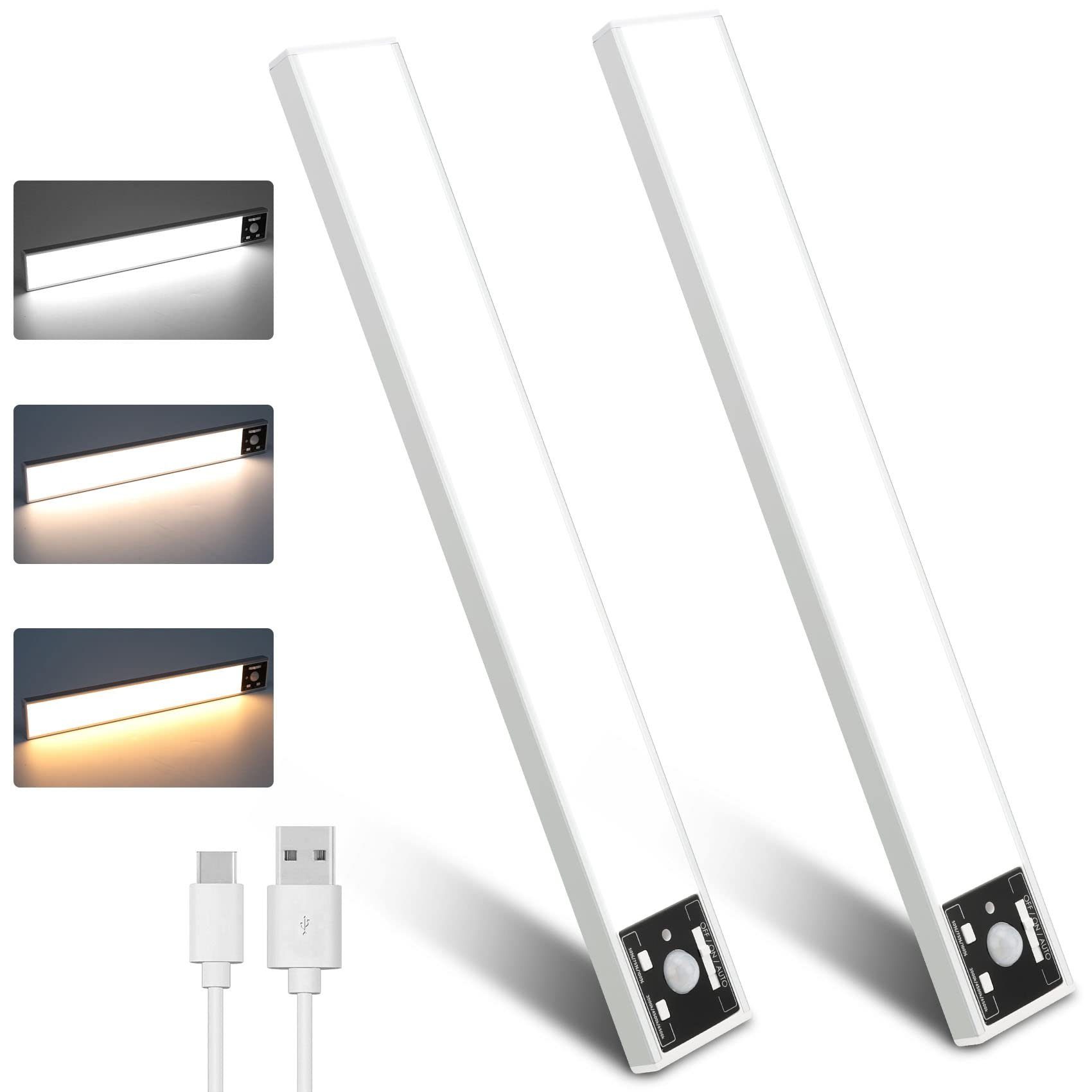 LED Unterbauleuchte LED Unterbauleuchte 20/30/40cm LED Nachtlicht, 3 Farbtemperatur
