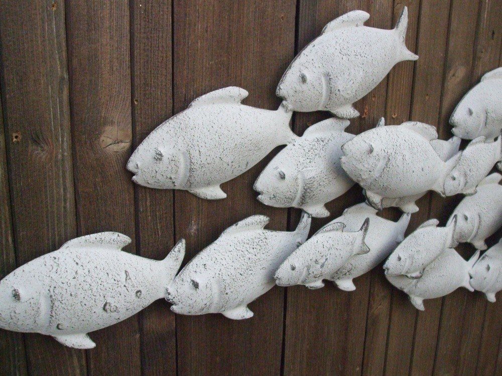 Deko-Impression Wanddekoobjekt Wunderschönes Wandobjekt, Fische, Wanddekora günstig online kaufen
