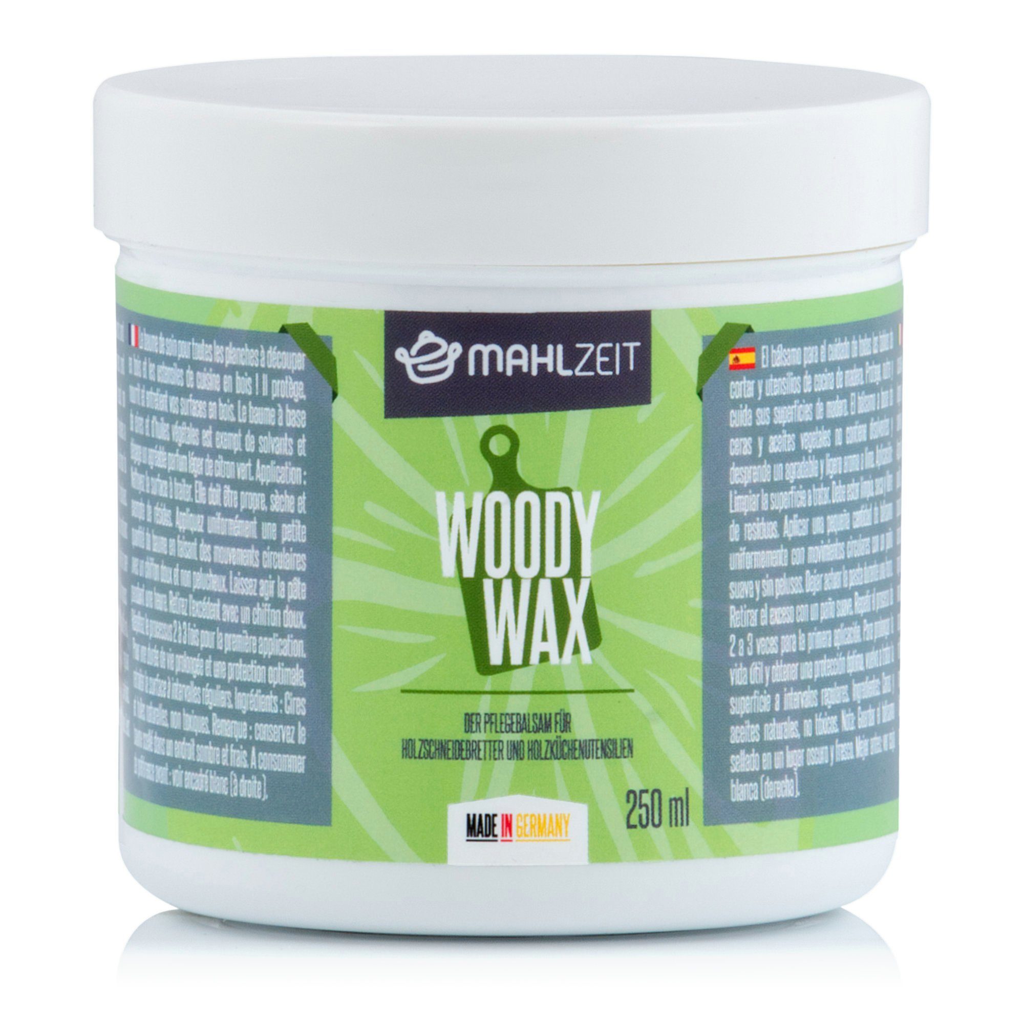 WOODY WAX Holzpflege für Schneidebrett, 250 ml, 100% natürlich Holzpflegeöl