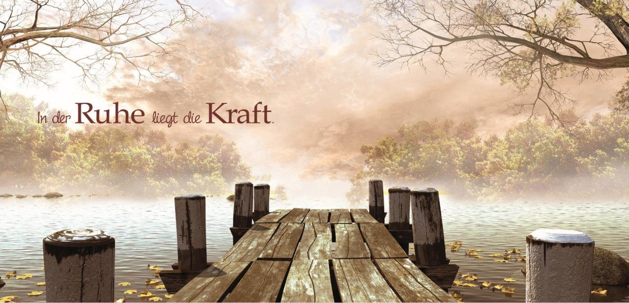 The Wall - the art of framing AG Wandbild Deco-Block Bild - In der Ruhe 60 x 29 cm, Sprüche