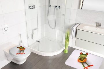 Sanilo Badaccessoire-Set Froggy, Komplett-Set, 3 tlg., bestehend aus WC-Sitz, Badteppich und Waschbeckenstöpsel