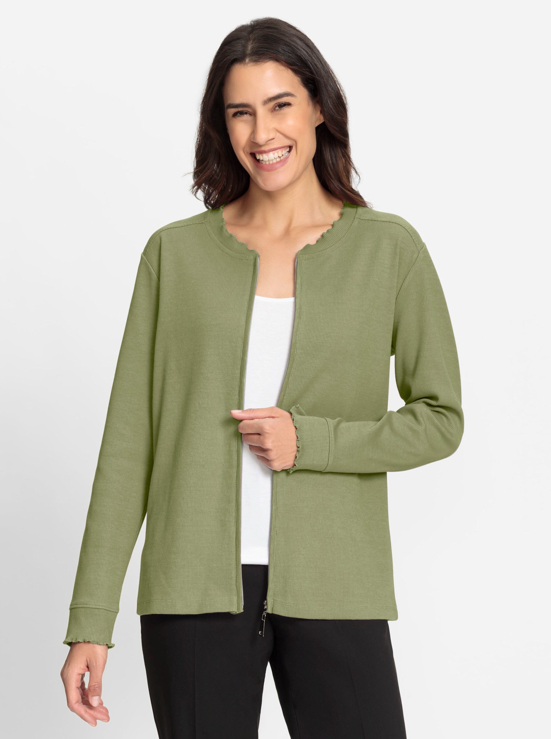 Inspirationen Shirtjacke "Shirtjacke" 1 Stk. tlg. günstig online kaufen