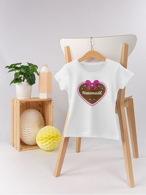 Shirtracer T-Shirt Herzmadl mit Lebkuchenherz Mode für Oktoberfest Kinder Outfit