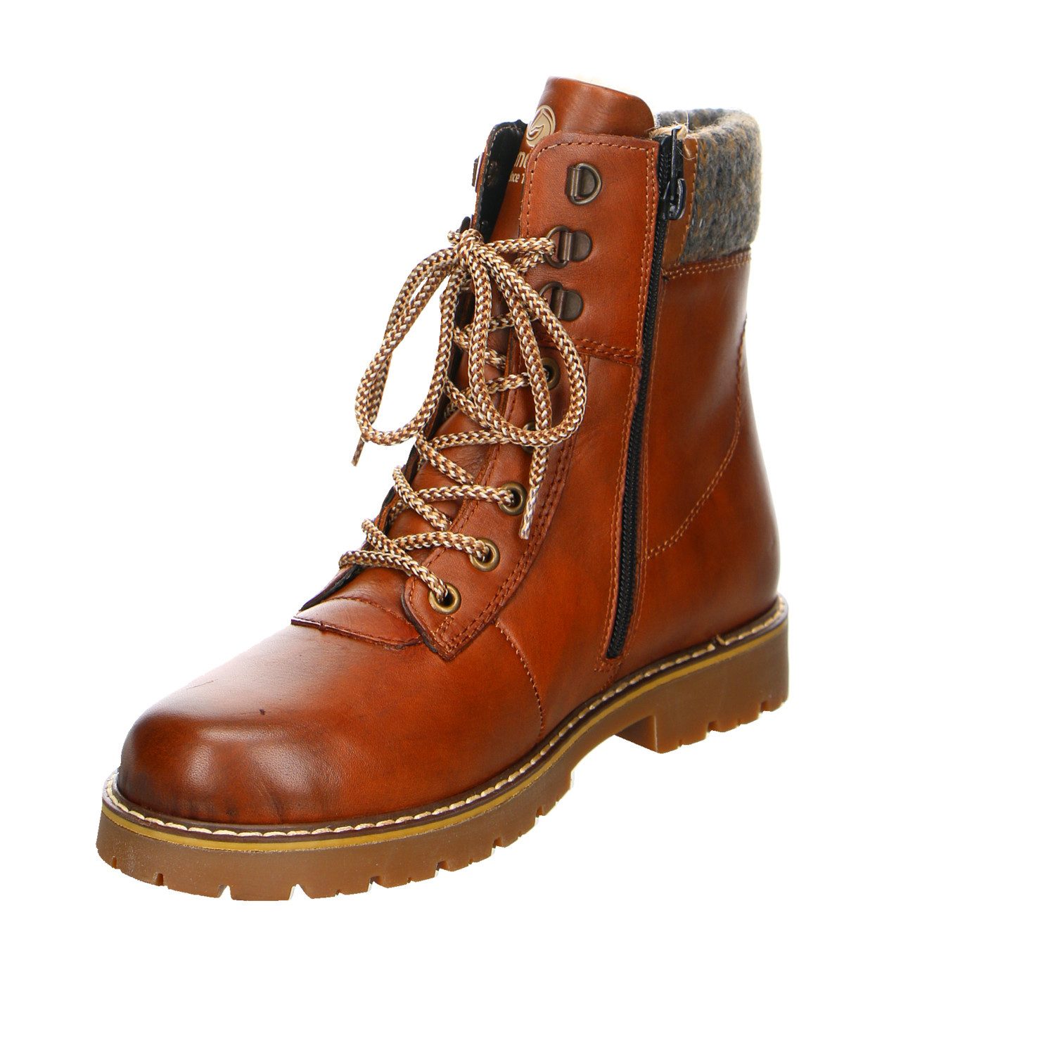 Remonte Remonte Leder Schnürstiefelette braun Stiefelette