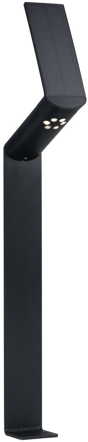 Paulmann LED Pollerleuchte Ilias, Bewegungsmelder, LED fest integriert, Warmweiß, LED-Board, Outdoor Solar, mit Bewegungsmelder